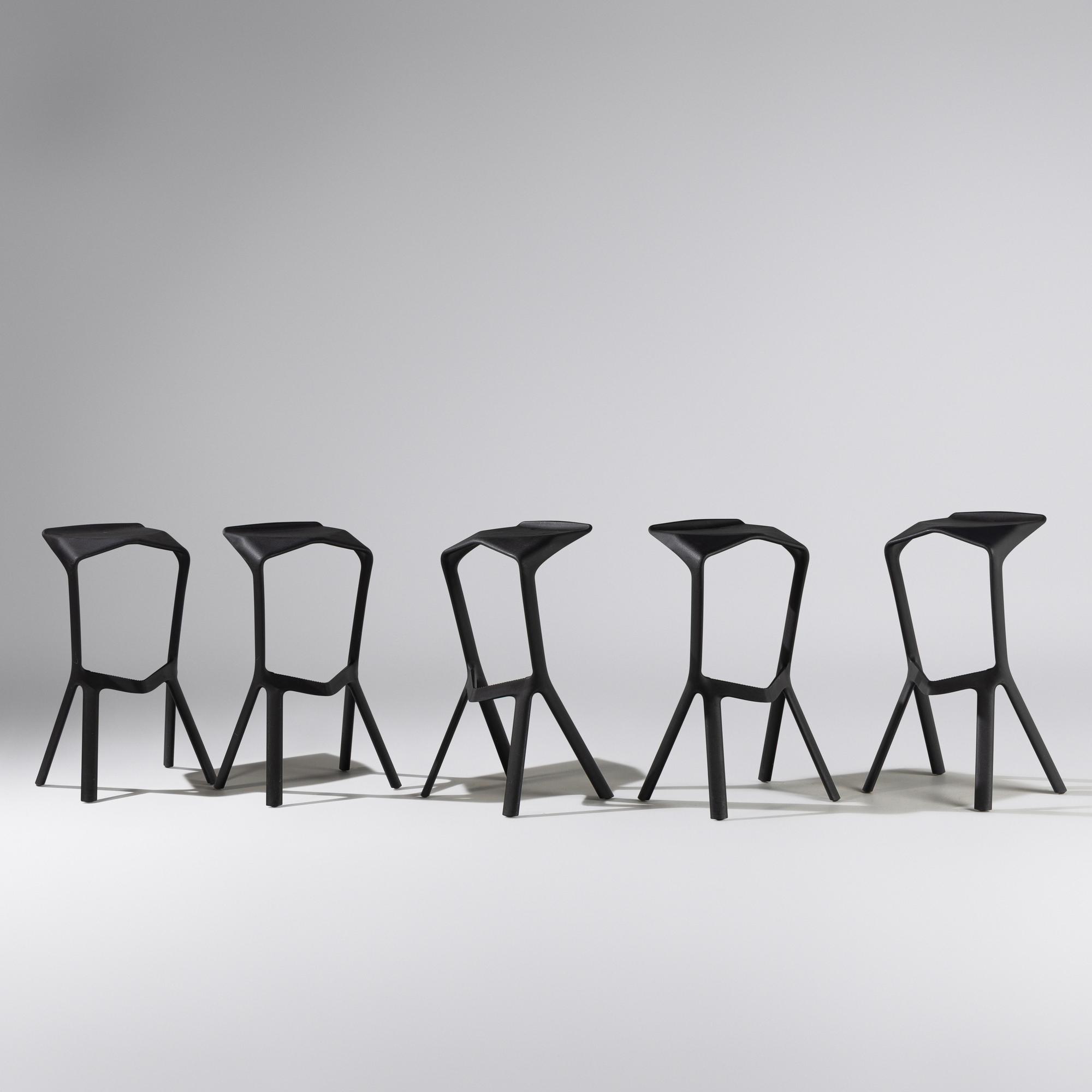 Konstantin Grcic (German, b. 1965) — Miura Stools, set of five, 2005 Plank Germany / Italy