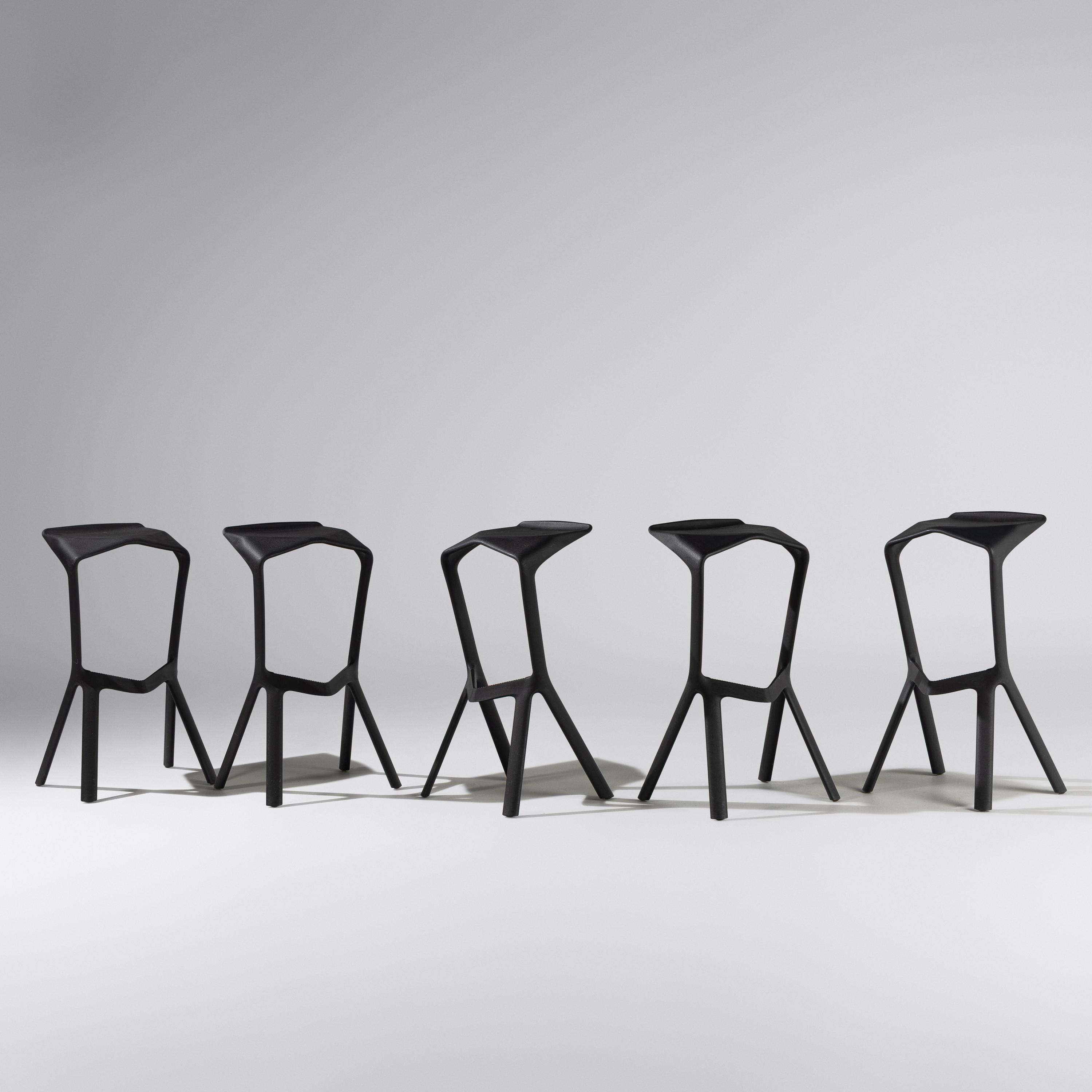 Konstantin Grcic (German, b. 1965) — Miura Stools, set of five, 2005 Plank Germany / Italy