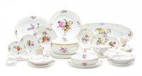 A Royal Copenhagen Porcelain Frijsenborg Pattern Dinner Service