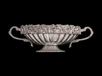 A Set of Four Silverplated Two-Handled Oval Bowls