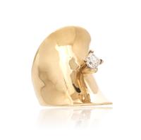 A Yellow Gold and Diamond Ring, 17.90 dwts.