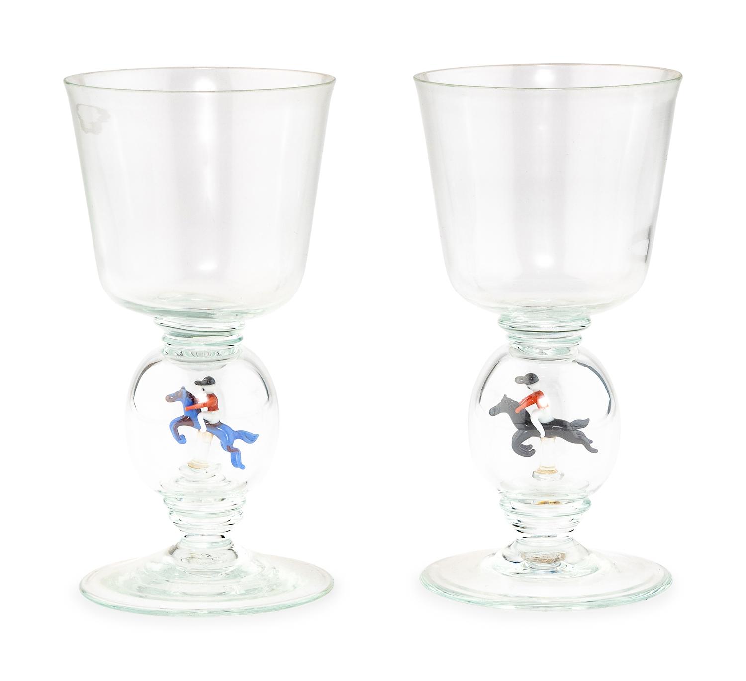 A Group of Continental Glass Stemware