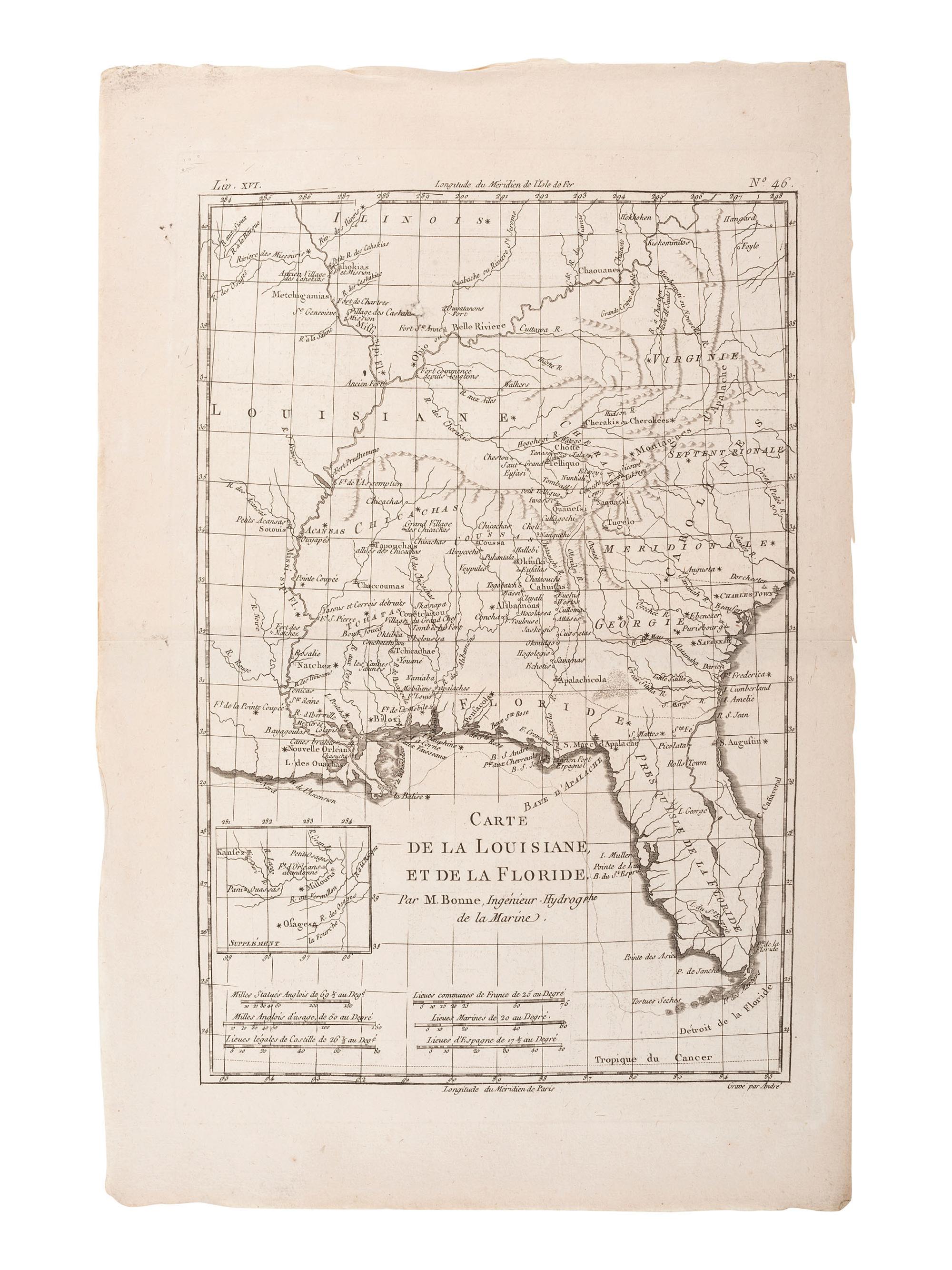 [MAPS - LOUISIANA - WAR OF 1812]. Maps of Louisiana, incl. Battle of New Orleans battle site map.