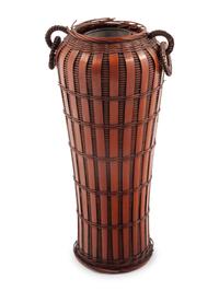 A Japanese Baboo Ikebana Basket