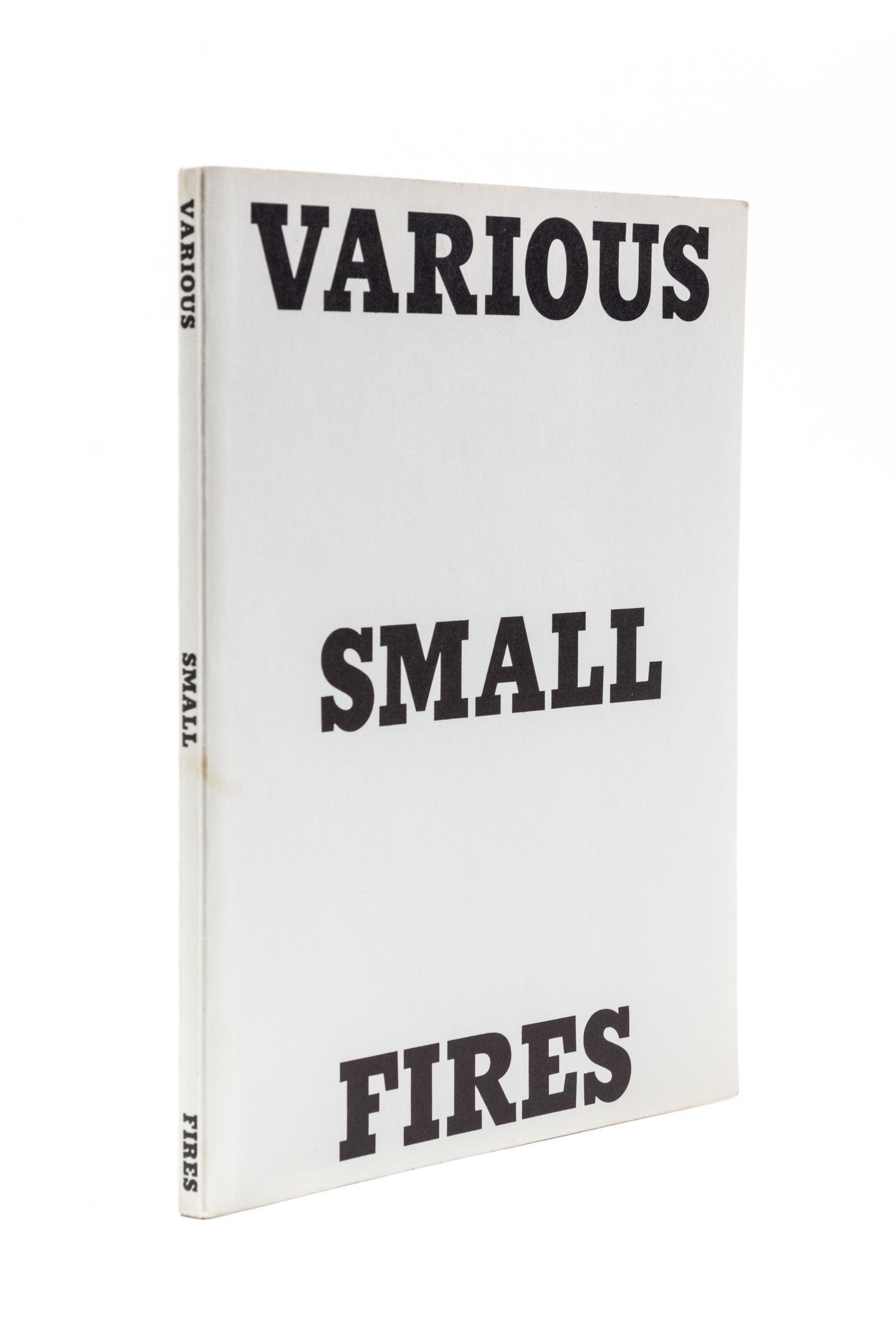 RUSCHA, ED. Various Small Fires. Los Angeles, 1970.