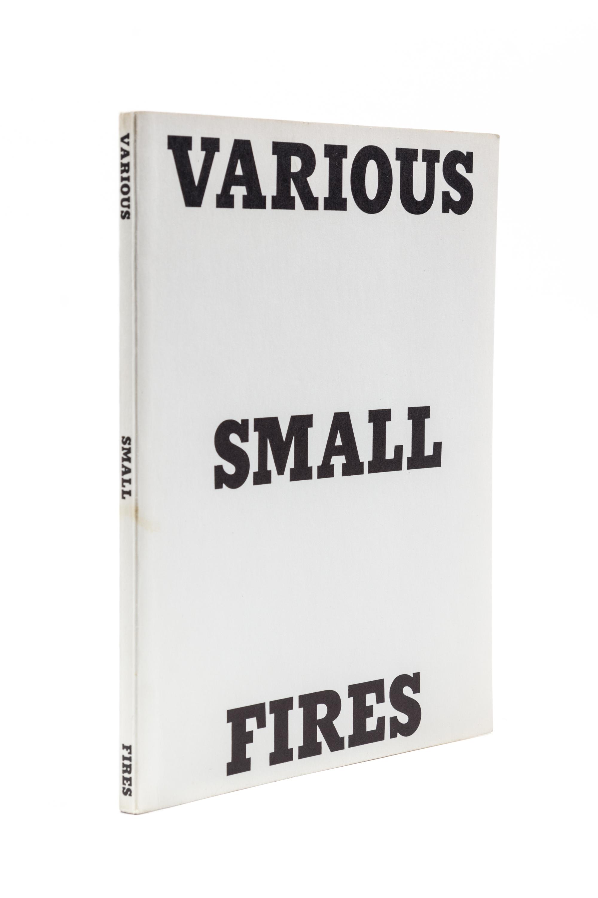 RUSCHA, ED. Various Small Fires. Los Angeles, 1970.