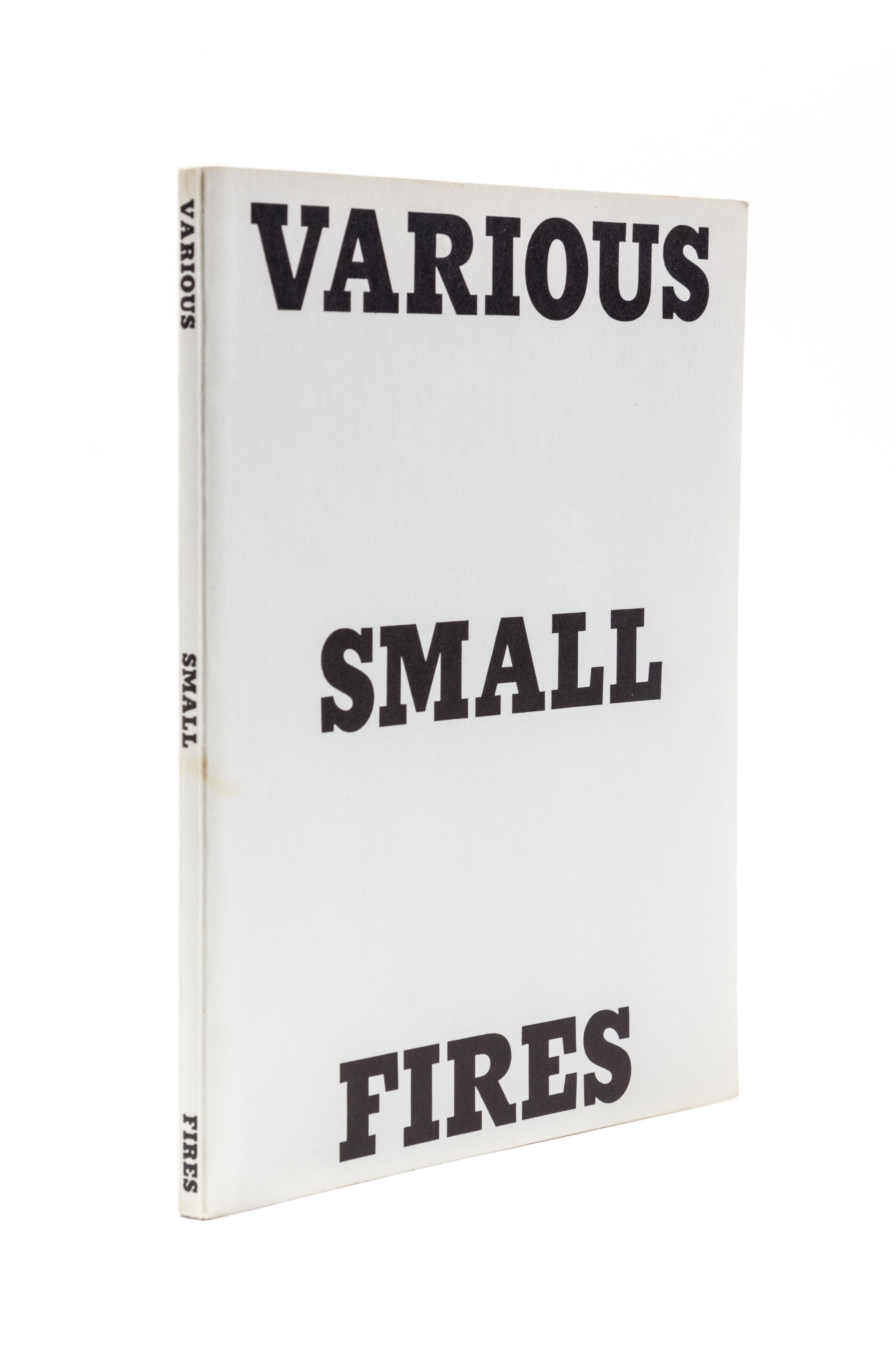 RUSCHA, ED. Various Small Fires. Los Angeles, 1970.