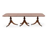 A Regency Style Mahogany Three-Pedestal Dining Table — 20TH CENTURY