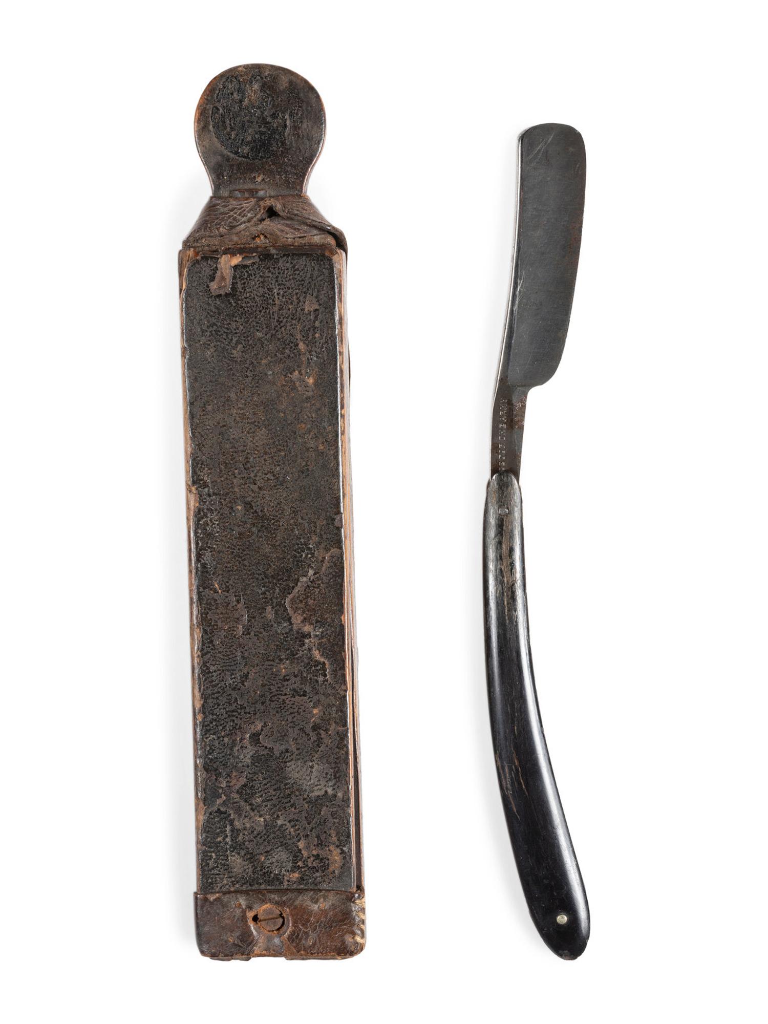 [CIVIL WAR]. Large collection of shaving utensils and personal items.