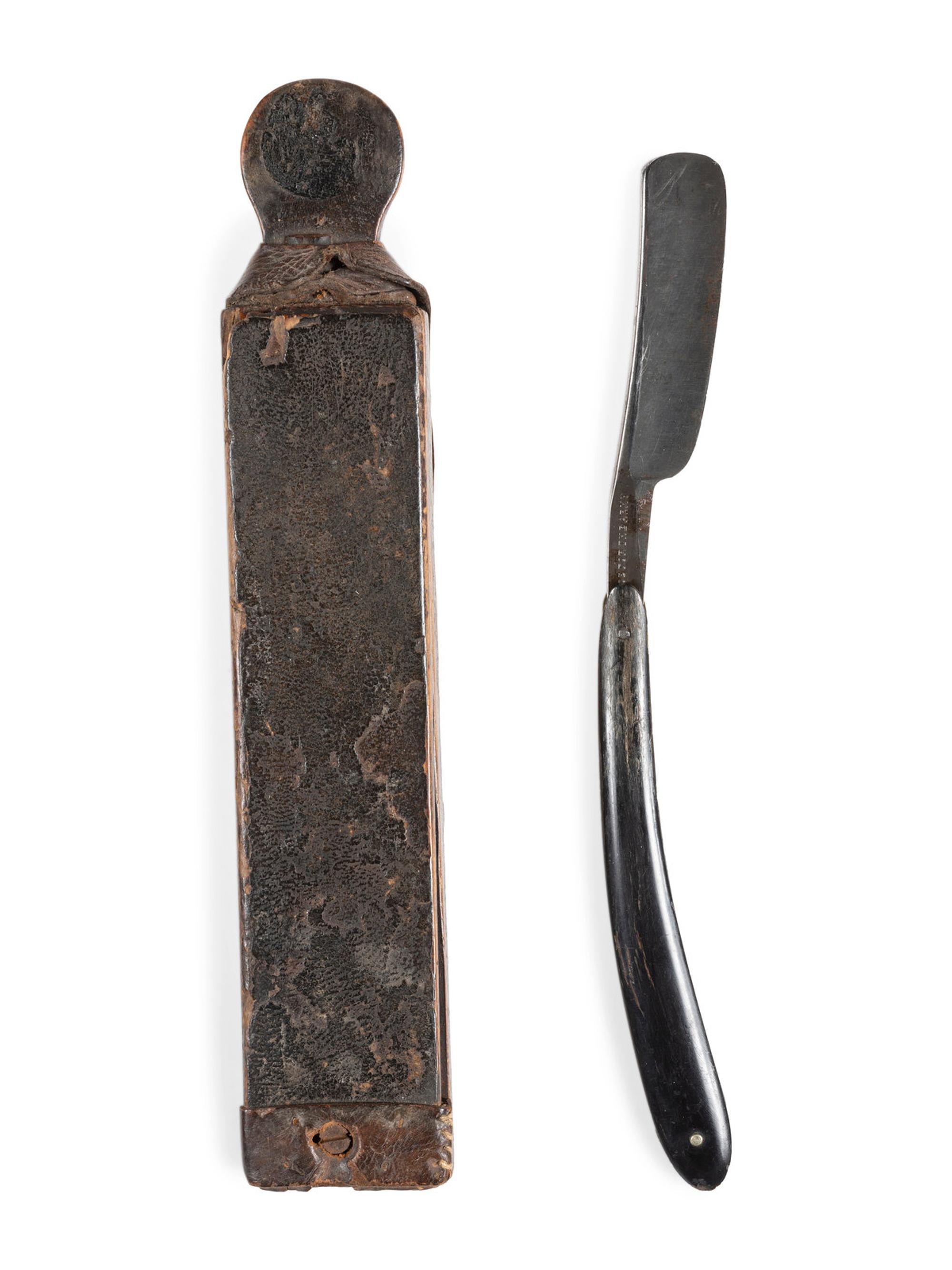 [CIVIL WAR]. Large collection of shaving utensils and personal items.