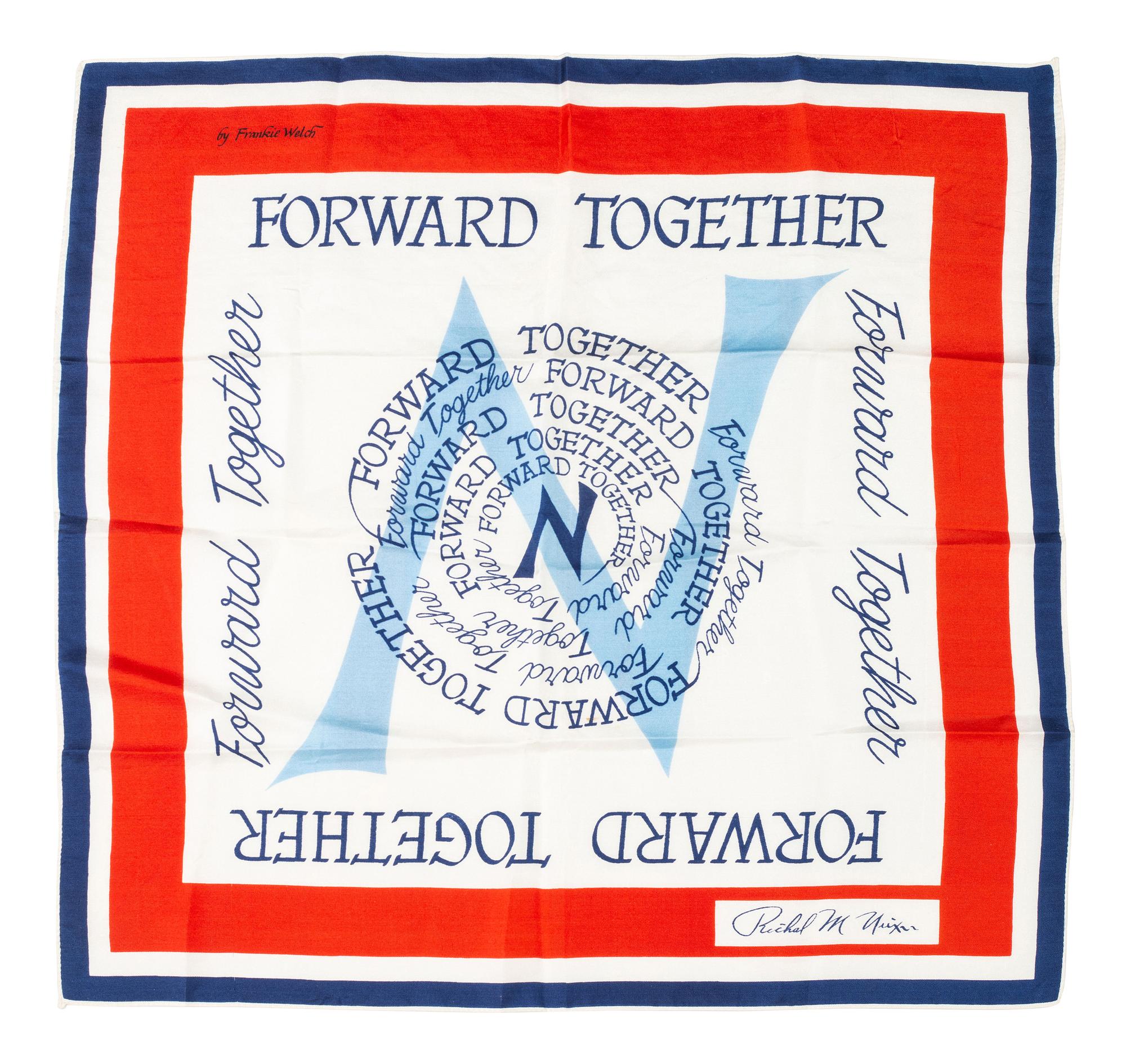 [NIXON, Richard M. (1913-1994)]. Programs, invitations, pennants, and limited edition handkerchief from Nixon's 1969 and 1973 inaugurations, comprising: