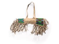 Sioux Child's Rifle Scabbard, with Toy Wood Rifle