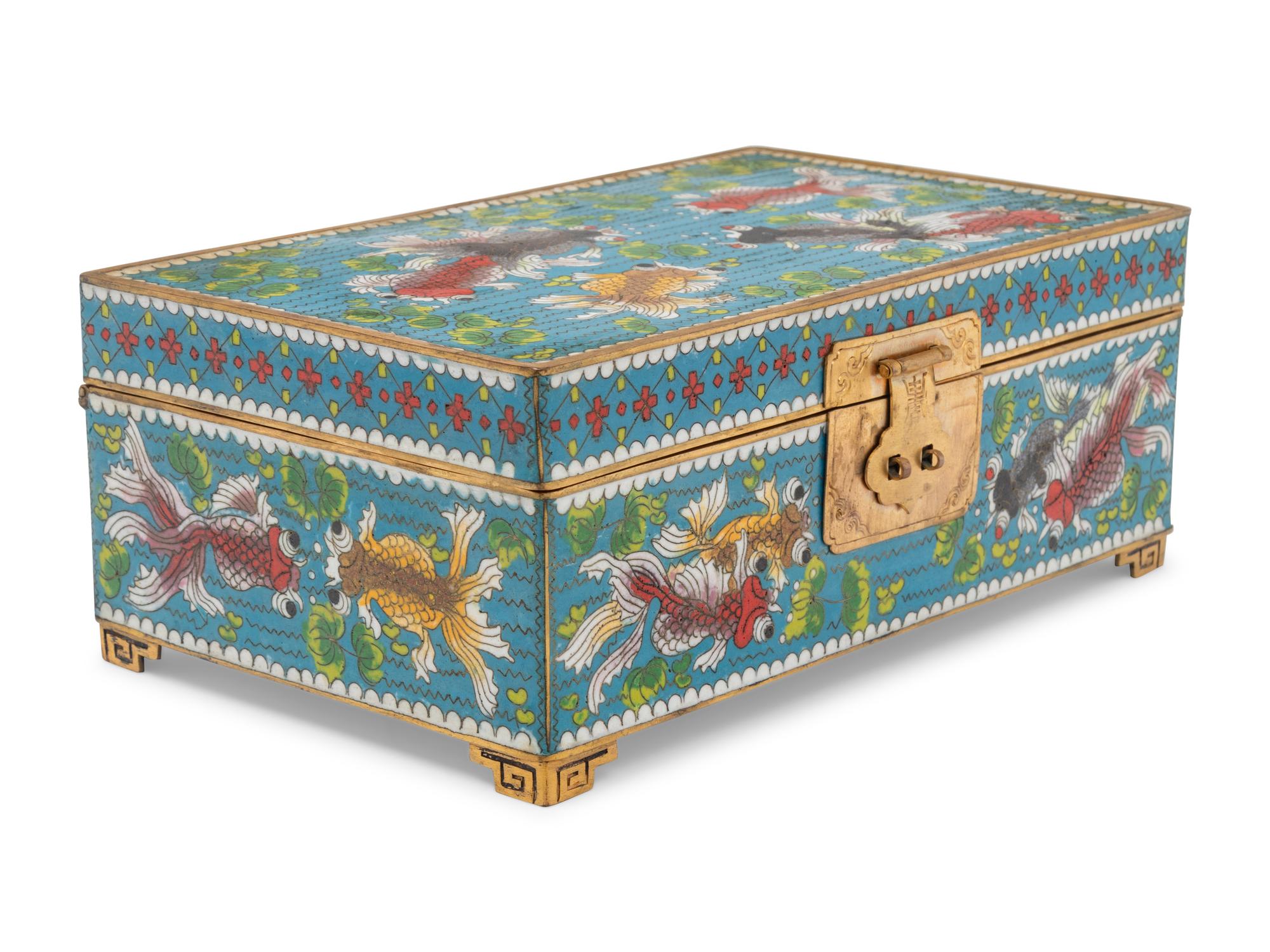 A Chinese Cloisonné Table Casket