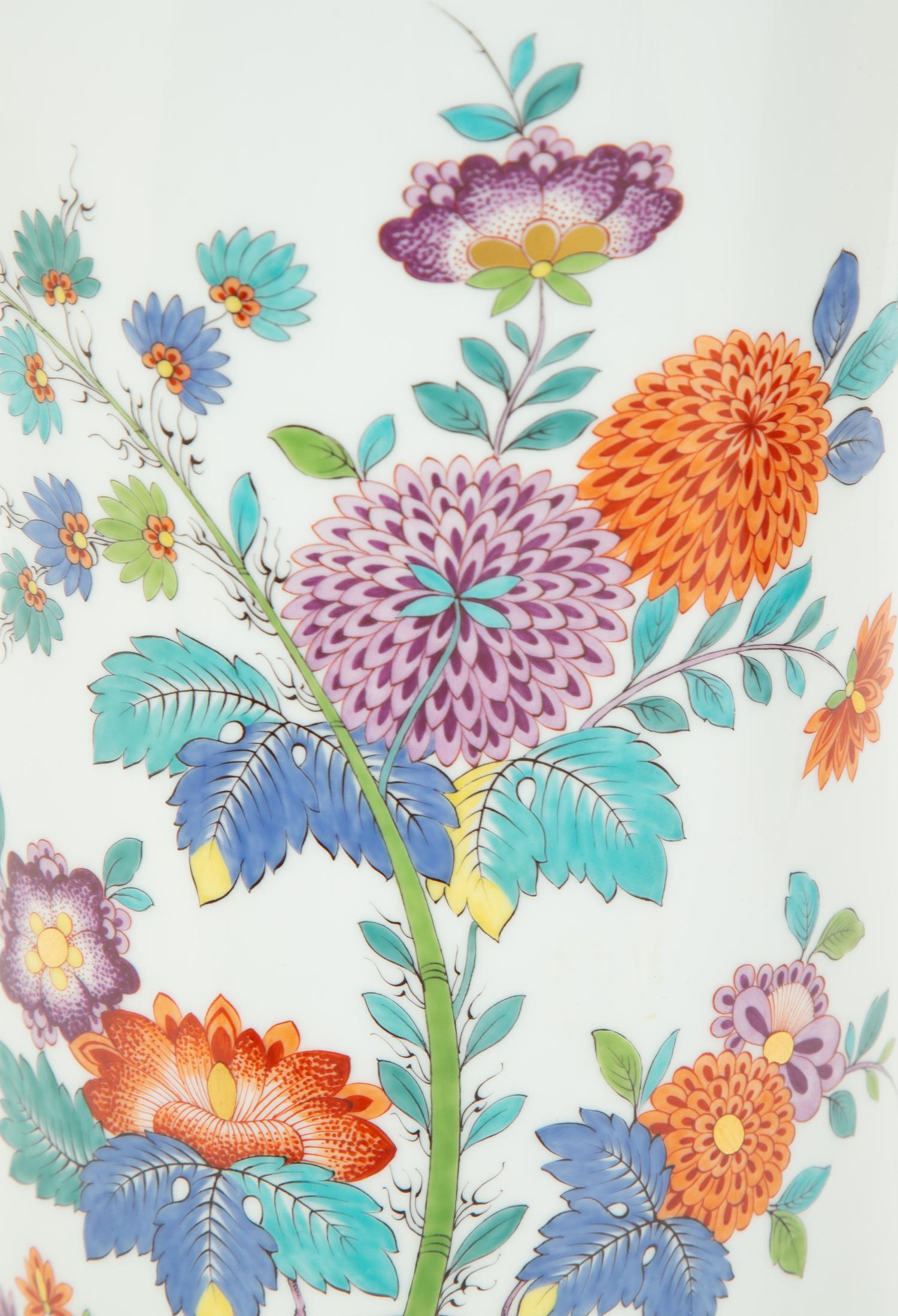 A Large Meissen Porcelain Vase