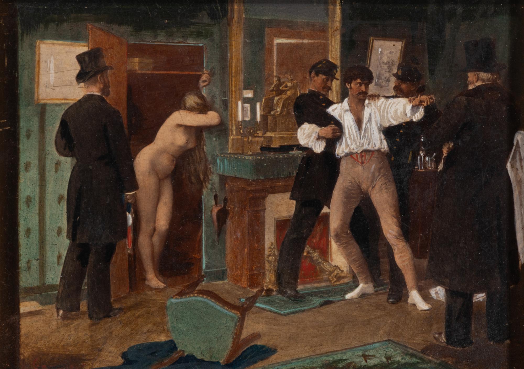 After Jules-Arséne Garnier (19th Century) — Le Flagrant Délit (Caught in the Act)