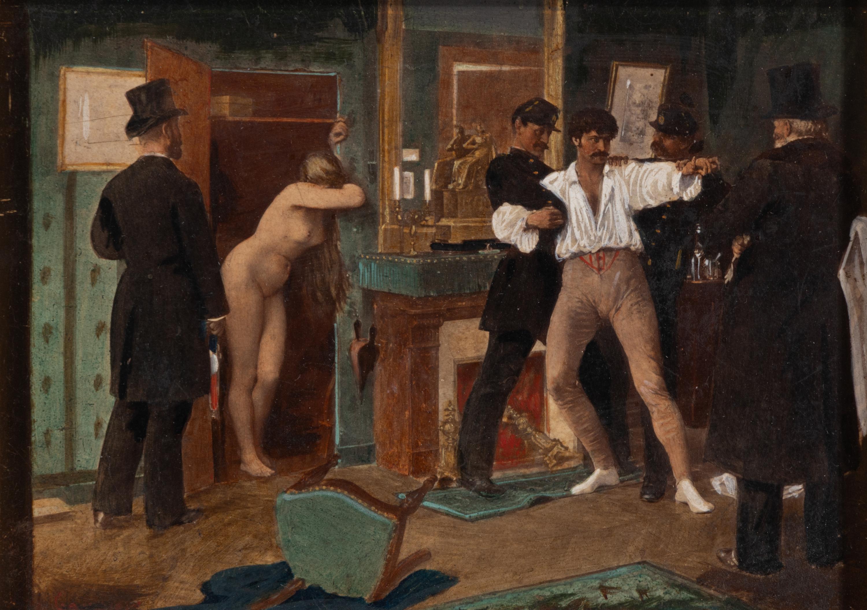 After Jules-Arséne Garnier (19th Century) — Le Flagrant Délit (Caught in the Act)