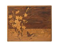 Émile Gallé (French, 1846-1904), A group of four Art Nouveau carved mahogany and marquetry nesting tables, circa 1900