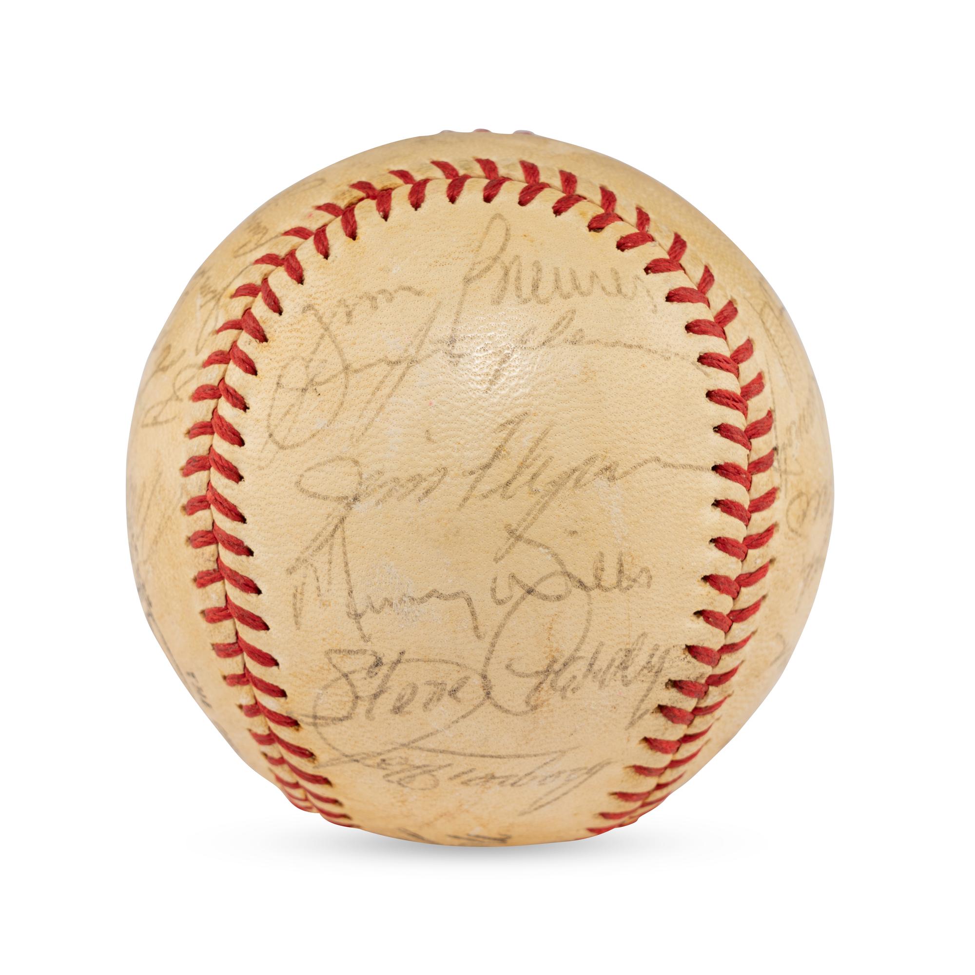 A 1969 Los Angeles Dodgers Team Signed Autograph Baseball