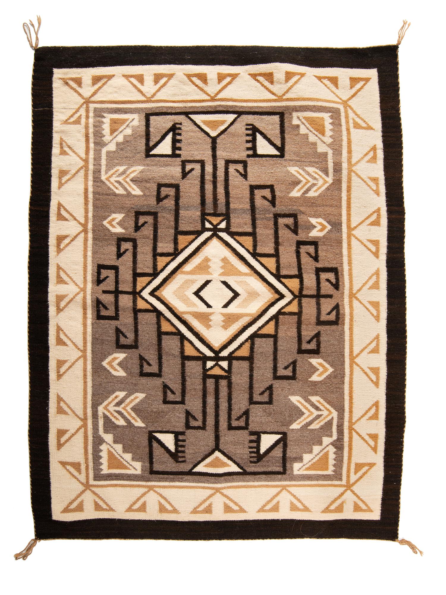 Navajo Two Grey Hills Weaving / Rug