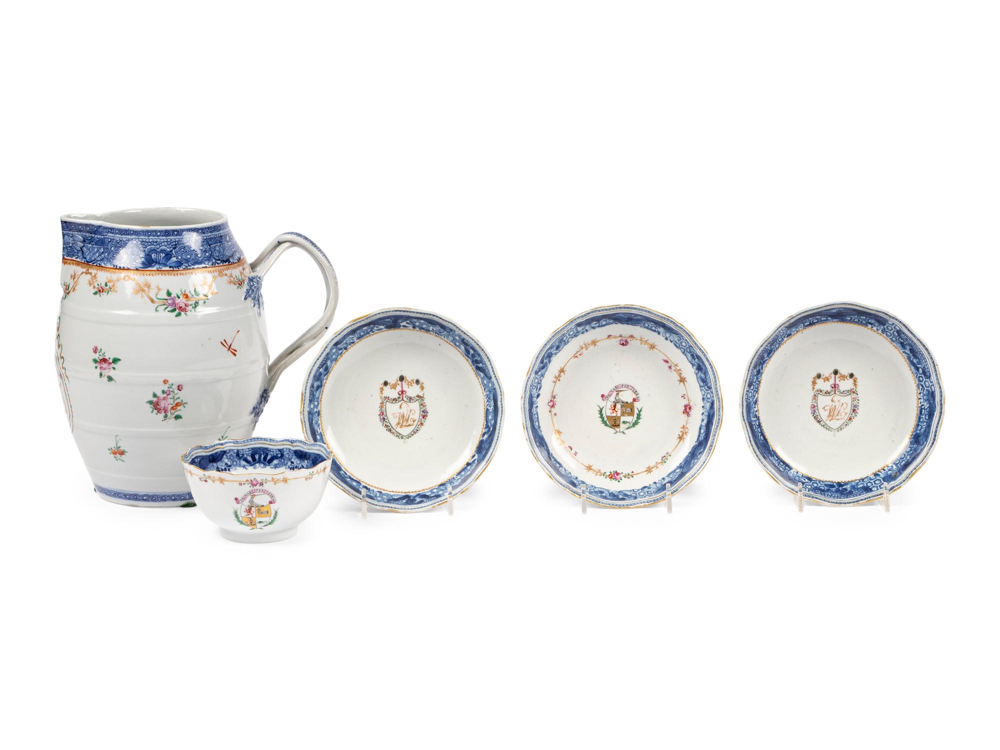 Five Chinese Export Porcelain Articles