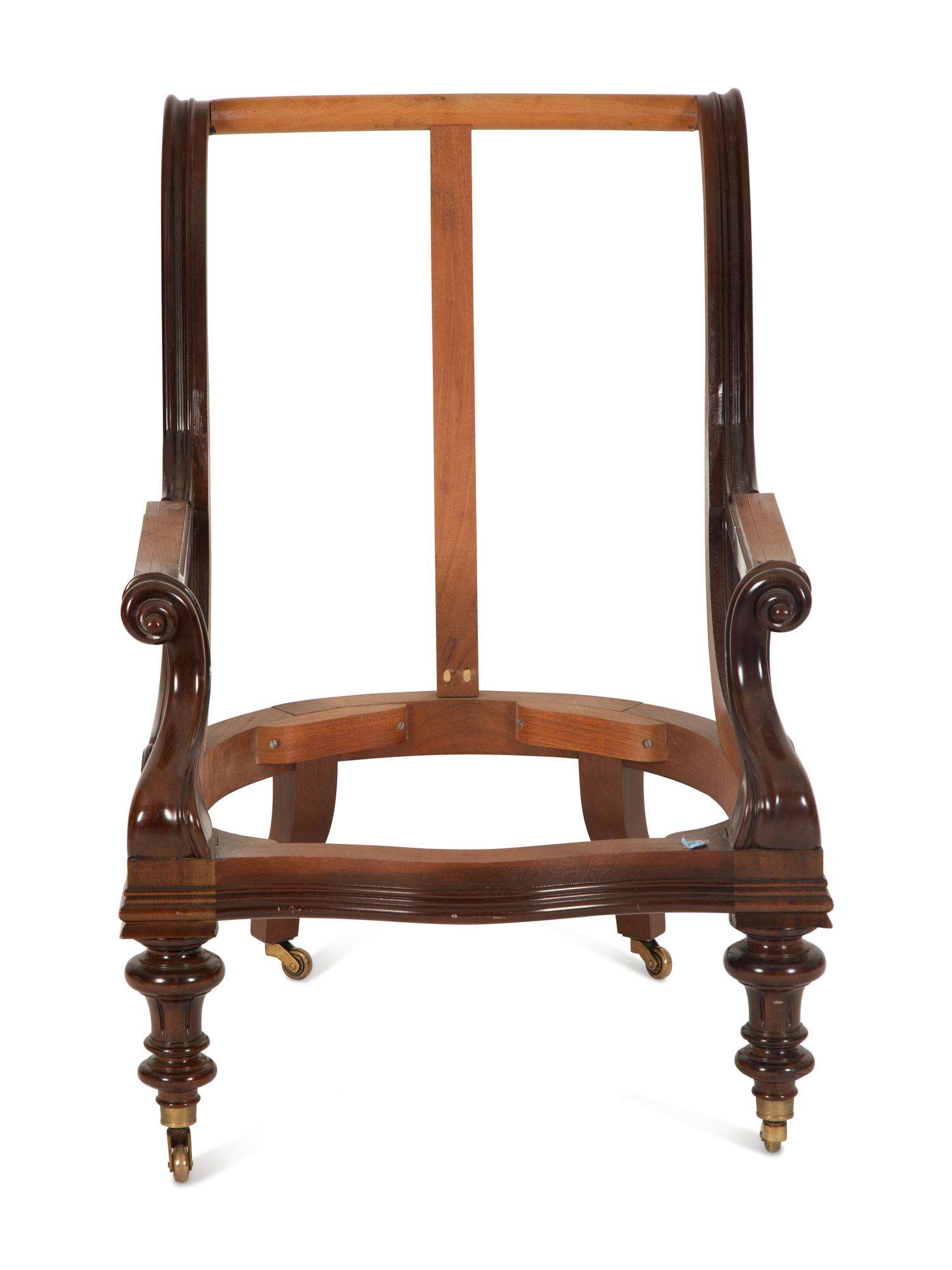 Three Georgian Style Mahogany Armchair Frames