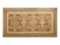 A Roman Stone Geometric Carpet Mosaic