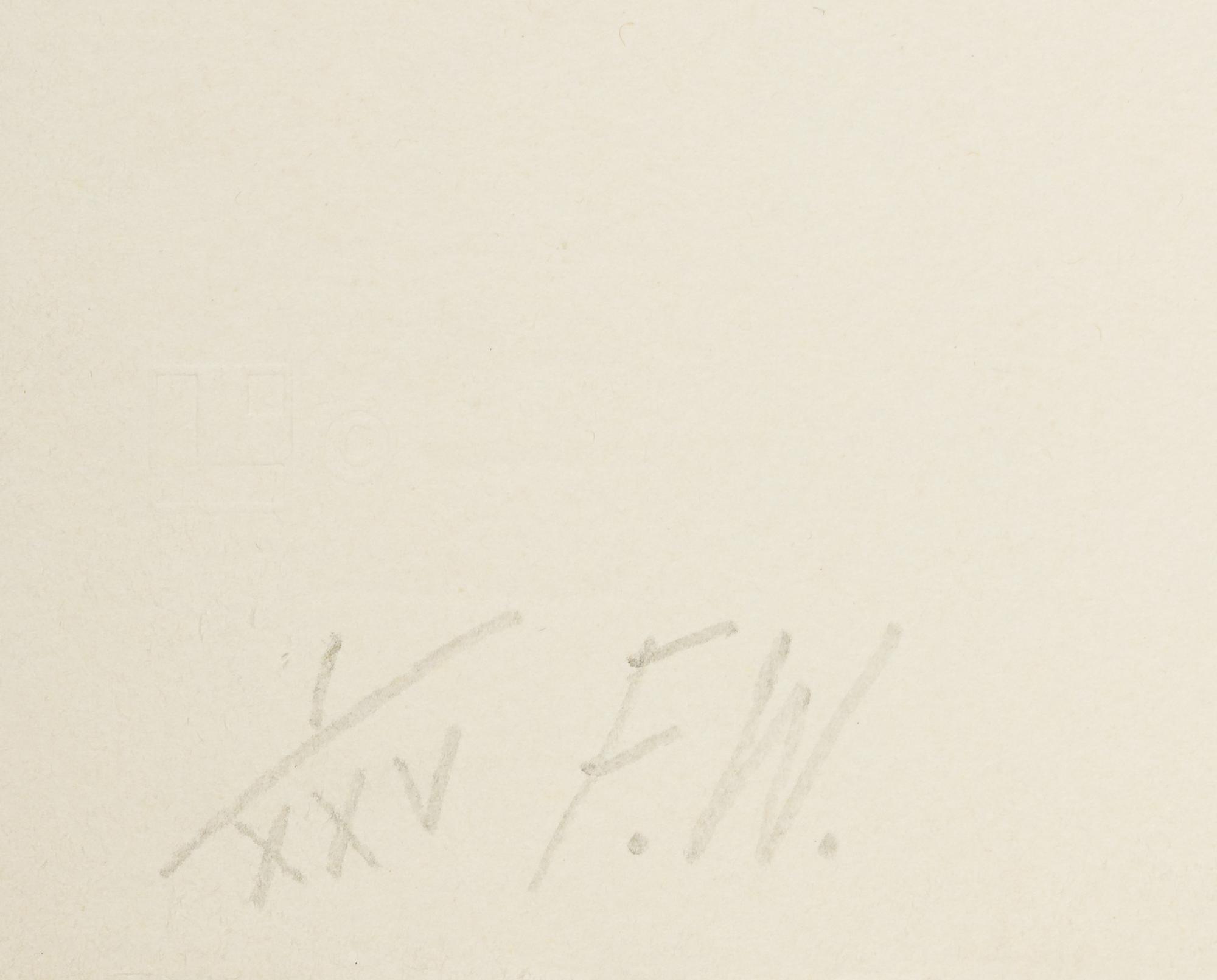 F.W. (from the Landfall Press Etching Portfolio ), 1975