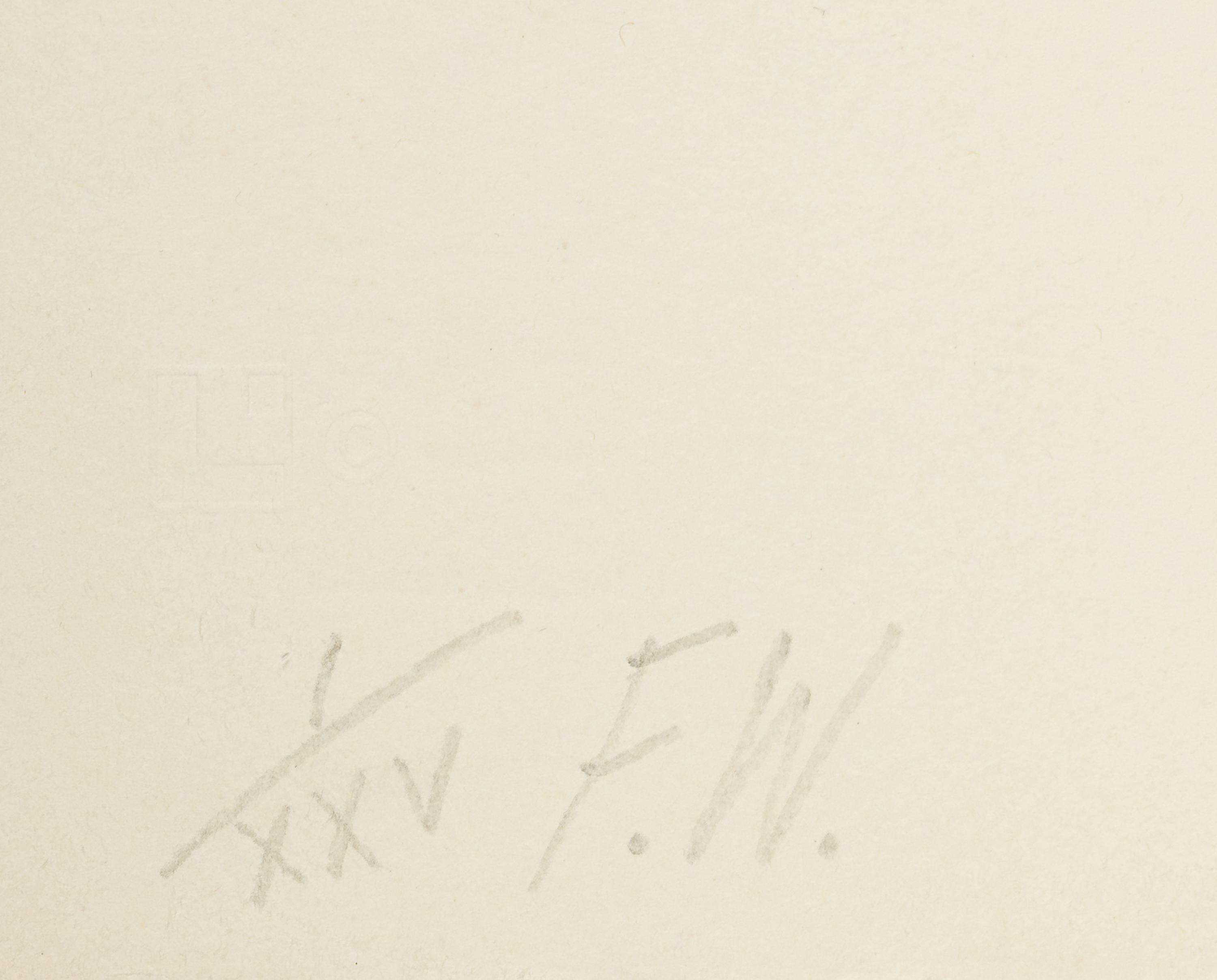 F.W. (from the Landfall Press Etching Portfolio ), 1975