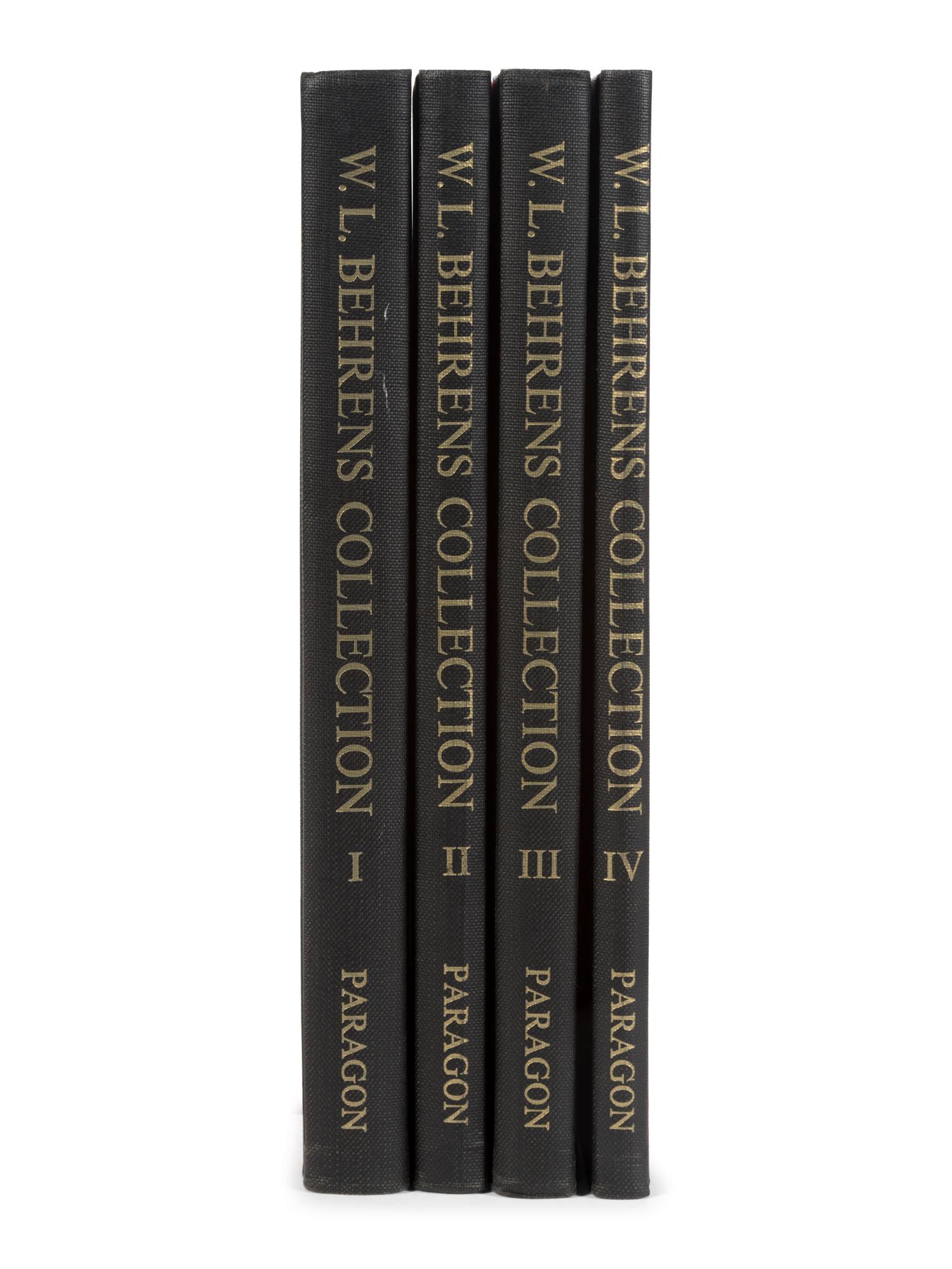 [JAPANESE ART: PRIVATE COLLECTION] W.L. Berhens Collection, comprising of four volumes: