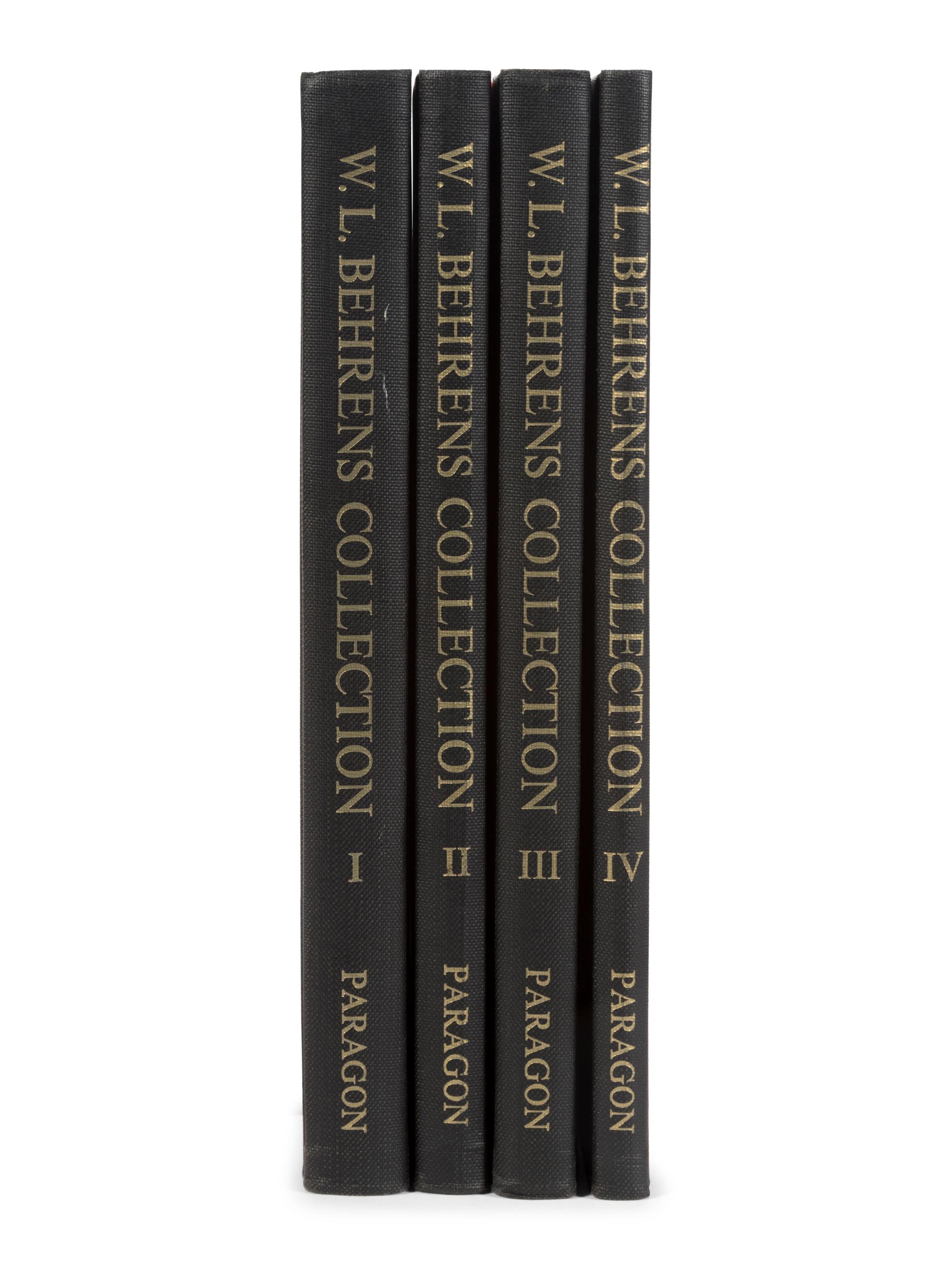 [JAPANESE ART: PRIVATE COLLECTION] W.L. Berhens Collection, comprising of four volumes: