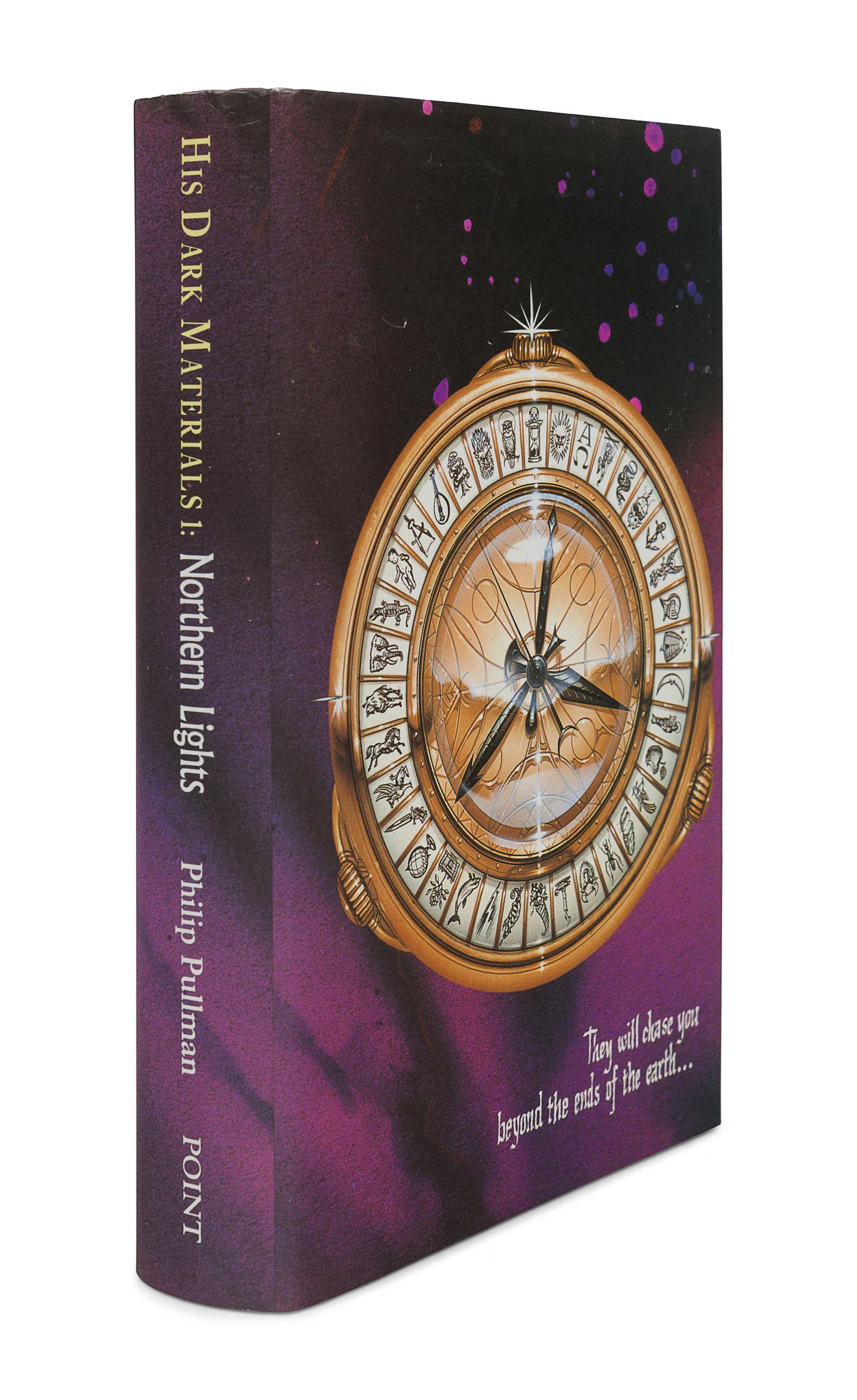 PULLMAN, Philip. [His Dark Materials trilogy:] Northern Lights . — The Subtle Knife . — The Amber Spyglass . London: Scholastic, 1995-1997-2000.