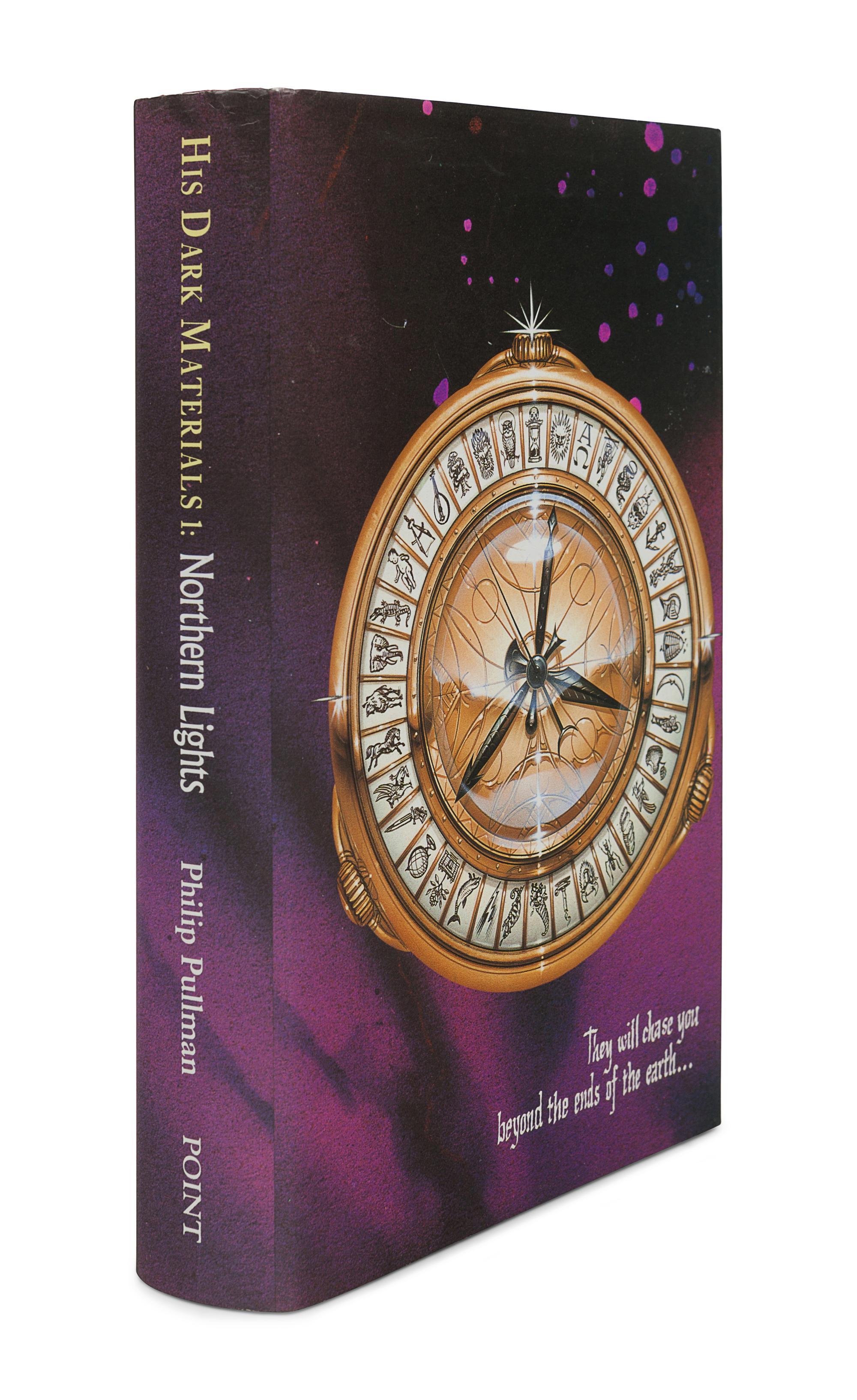 PULLMAN, Philip. [His Dark Materials trilogy:] Northern Lights . — The Subtle Knife . — The Amber Spyglass . London: Scholastic, 1995-1997-2000.