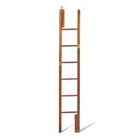 A George III Mahogany and Brass-Bound Library Ladder