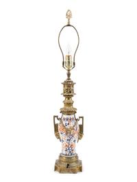 A French Gilt Bronze Mounted Japanese Porcelain Vase Mounted as a Lamp