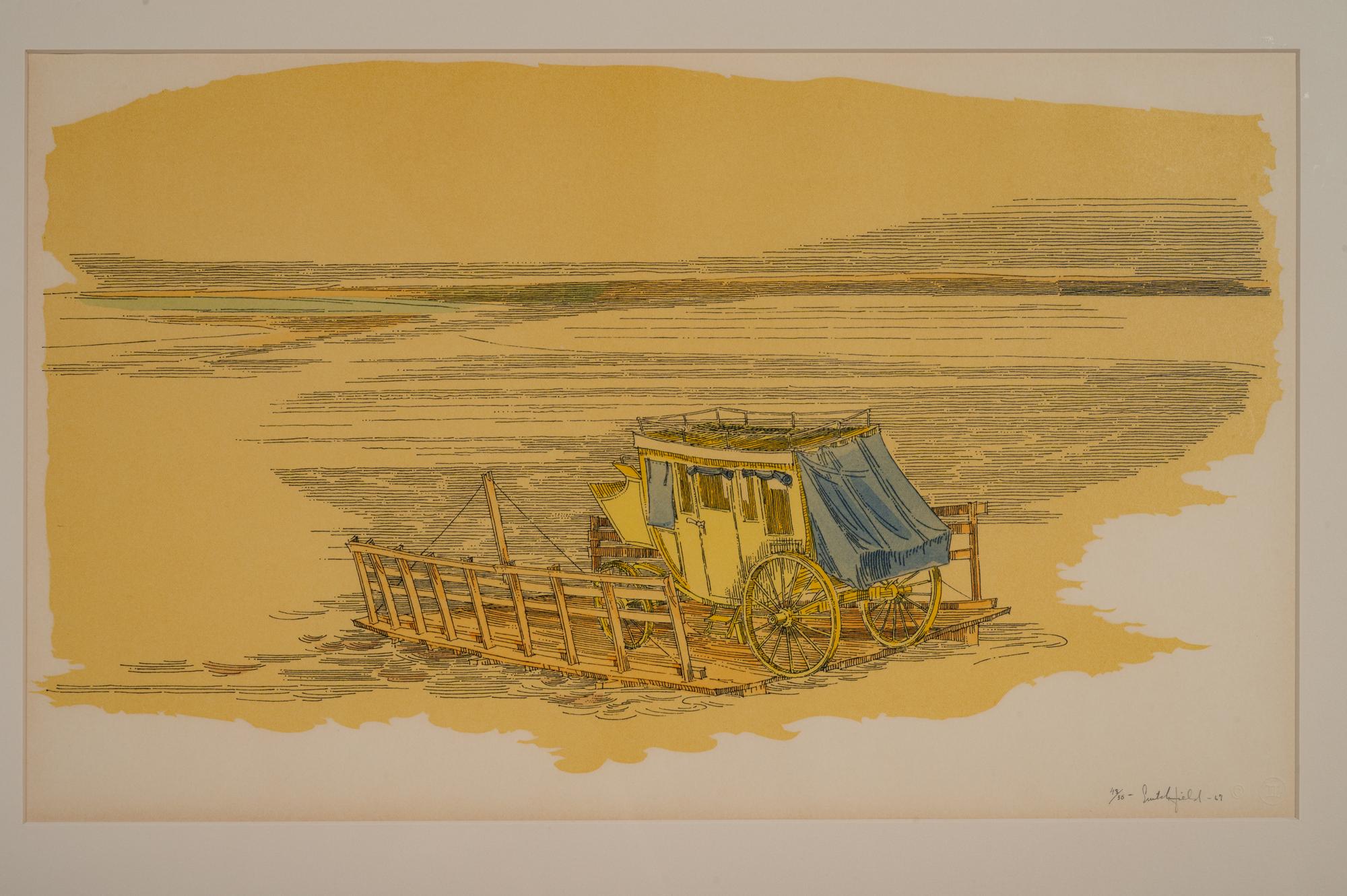 William Crutchfield (American, b. 1932) Four Lithographs from Americana Suite