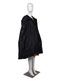 Callot Soeurs Black Silk Taffeta Cape, 1910-20s