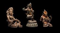 Three Small Nepalese Bronze Figures of Bodhisattva