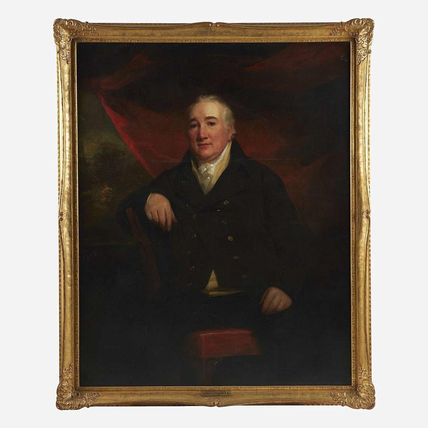 Sir Henry Raeburn (British, 1756–1823) Portrait of Mr. William Ferguson of Raith, Three-Quarter Length