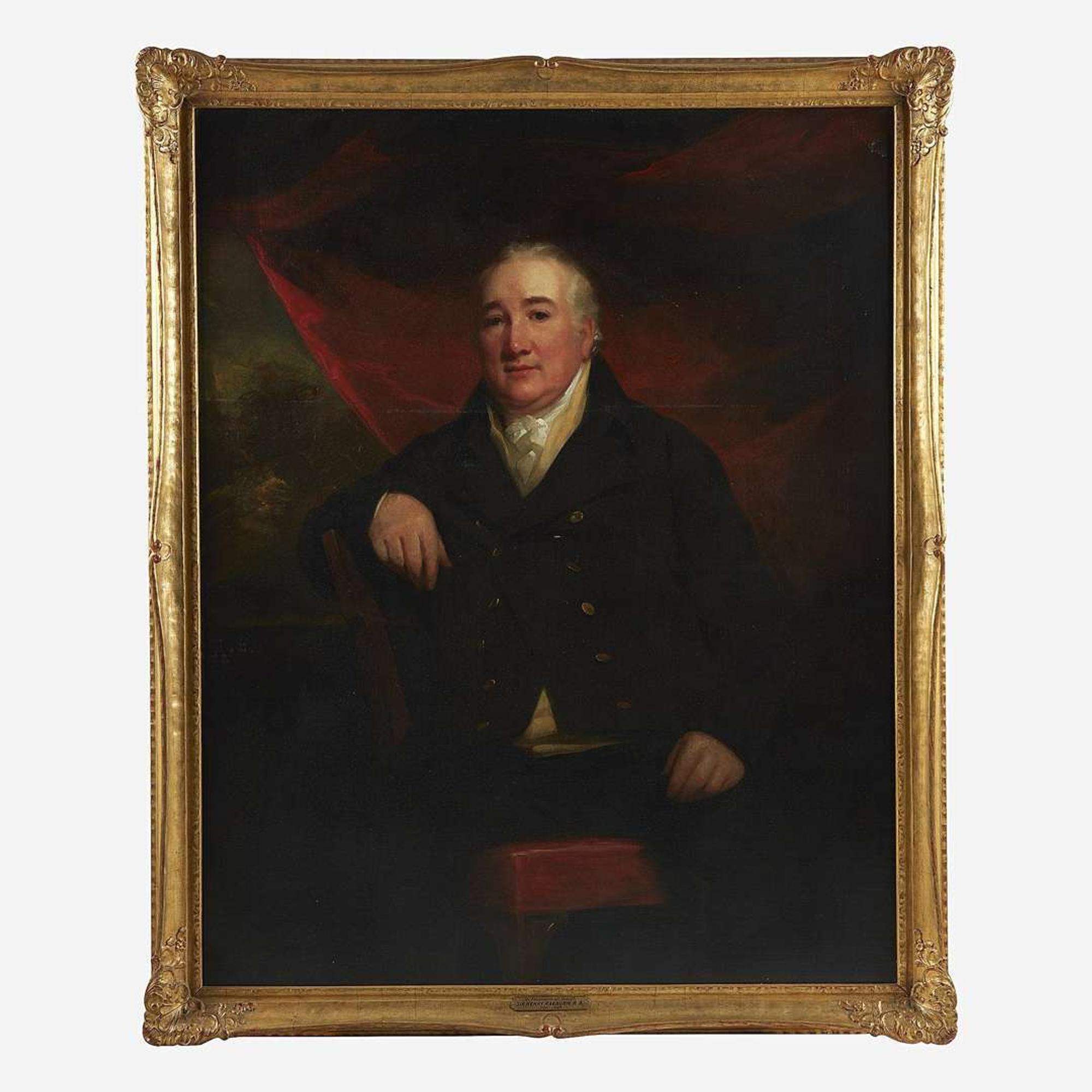 Sir Henry Raeburn (British, 1756–1823) Portrait of Mr. William Ferguson of Raith, Three-Quarter Length