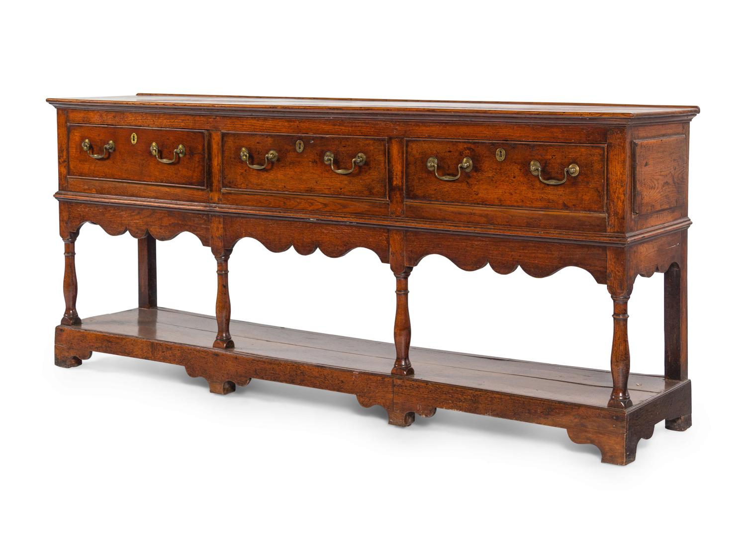 A George III Oak Welsh Sideboard