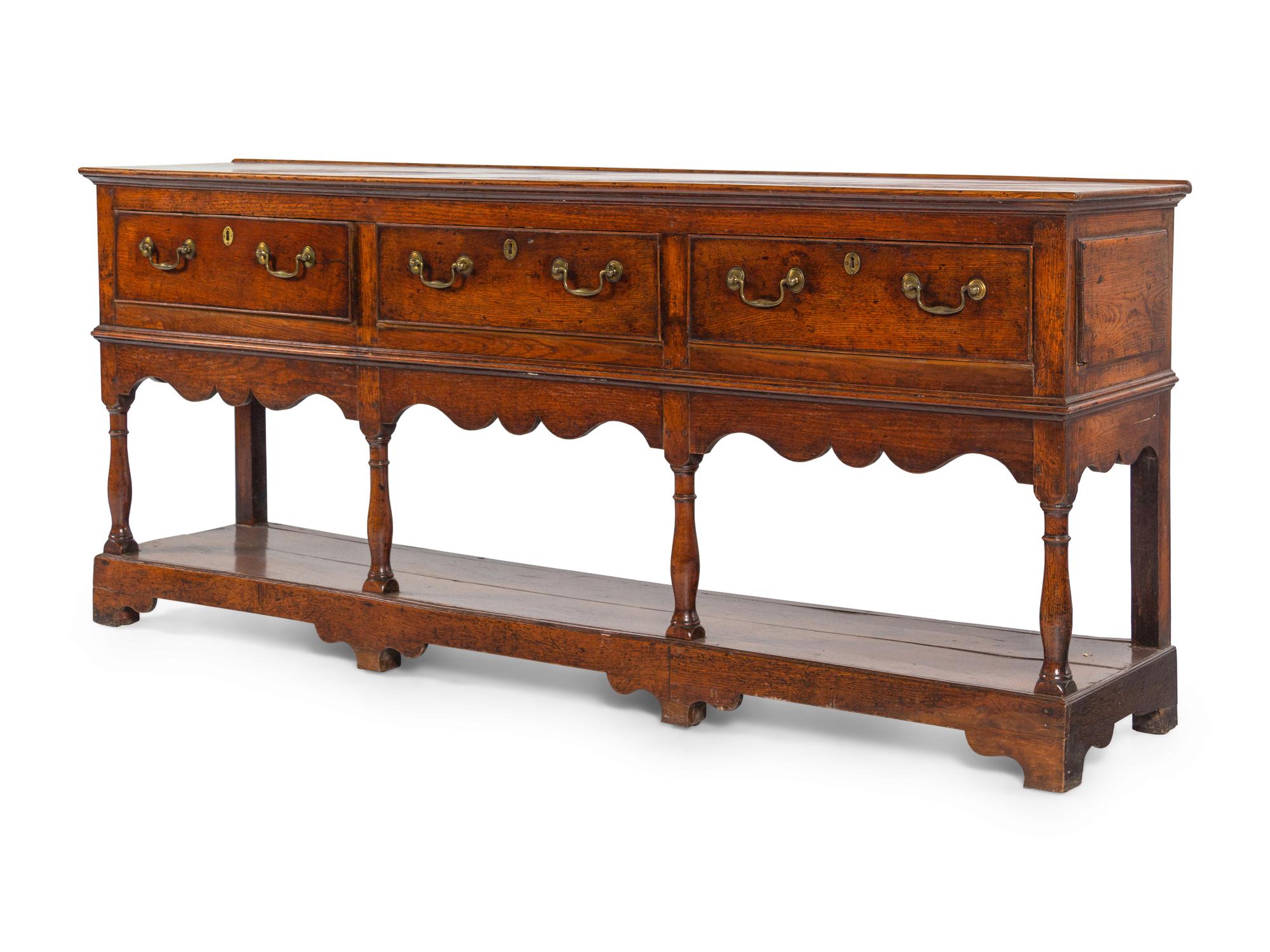 A George III Oak Welsh Sideboard