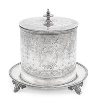 A Victorian Silver Tea Caddy