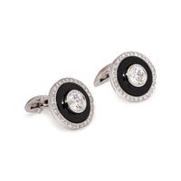 DIAMOND AND ONYX CUFFLINKS
