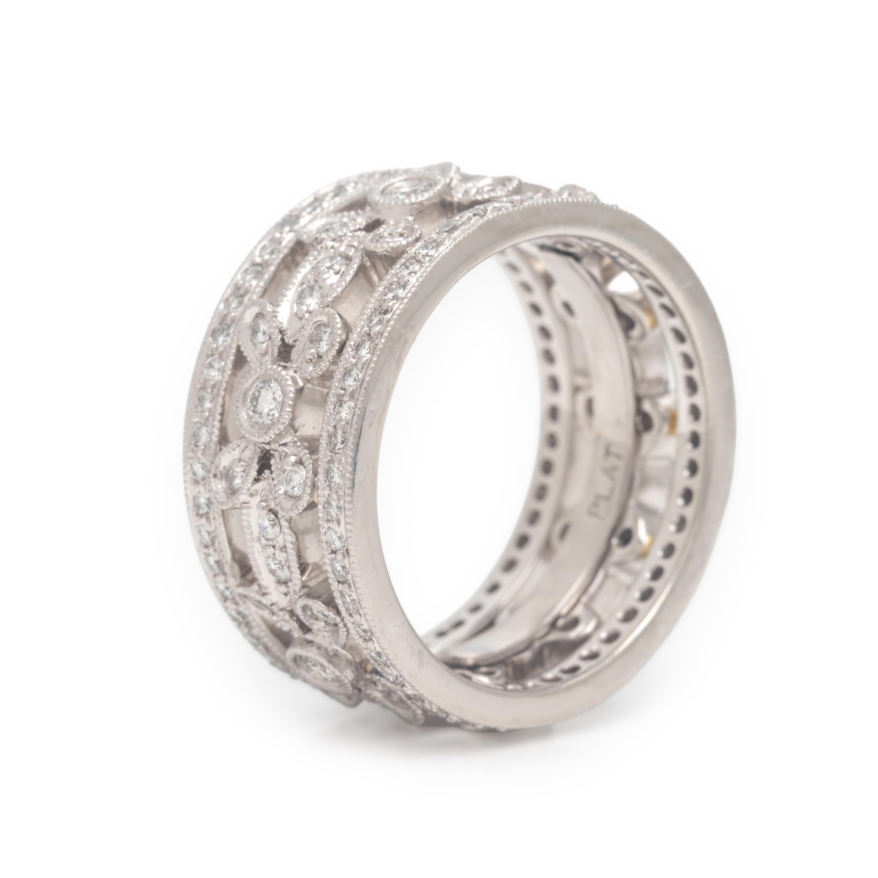 Diamond and Platinum Ring