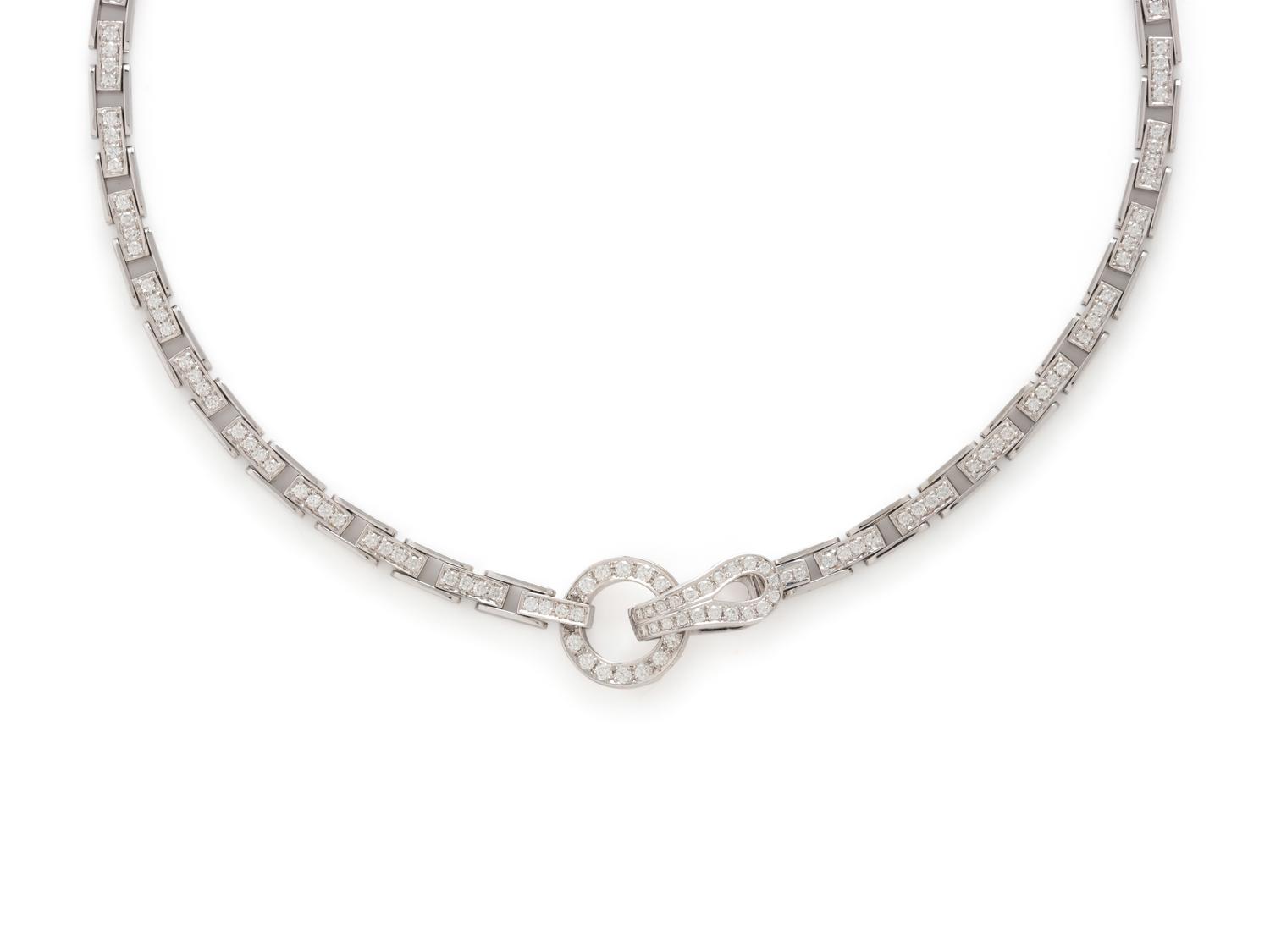 WHITE GOLD AND DIAMOND NECKLACE