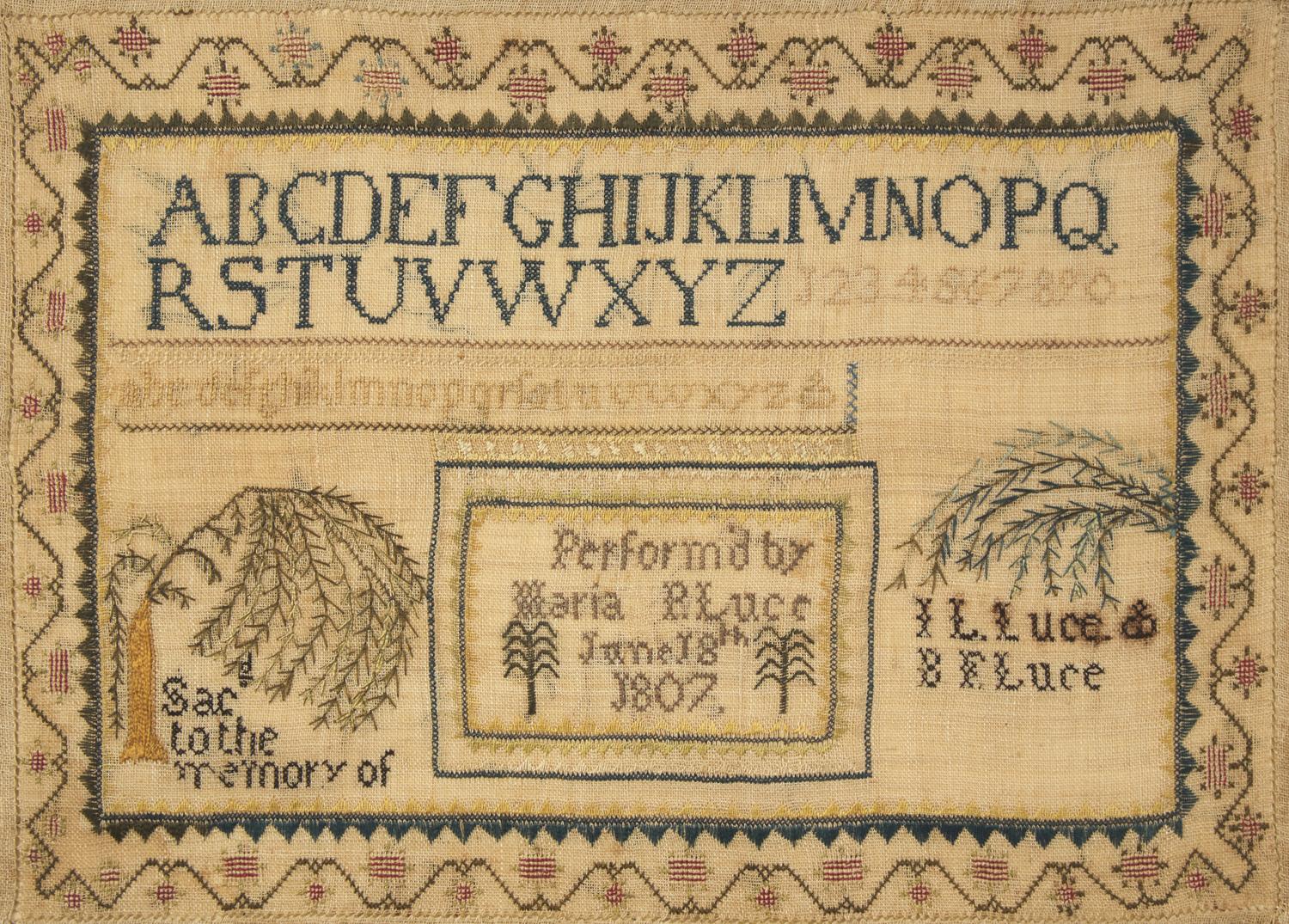 Two Needlework Samplers