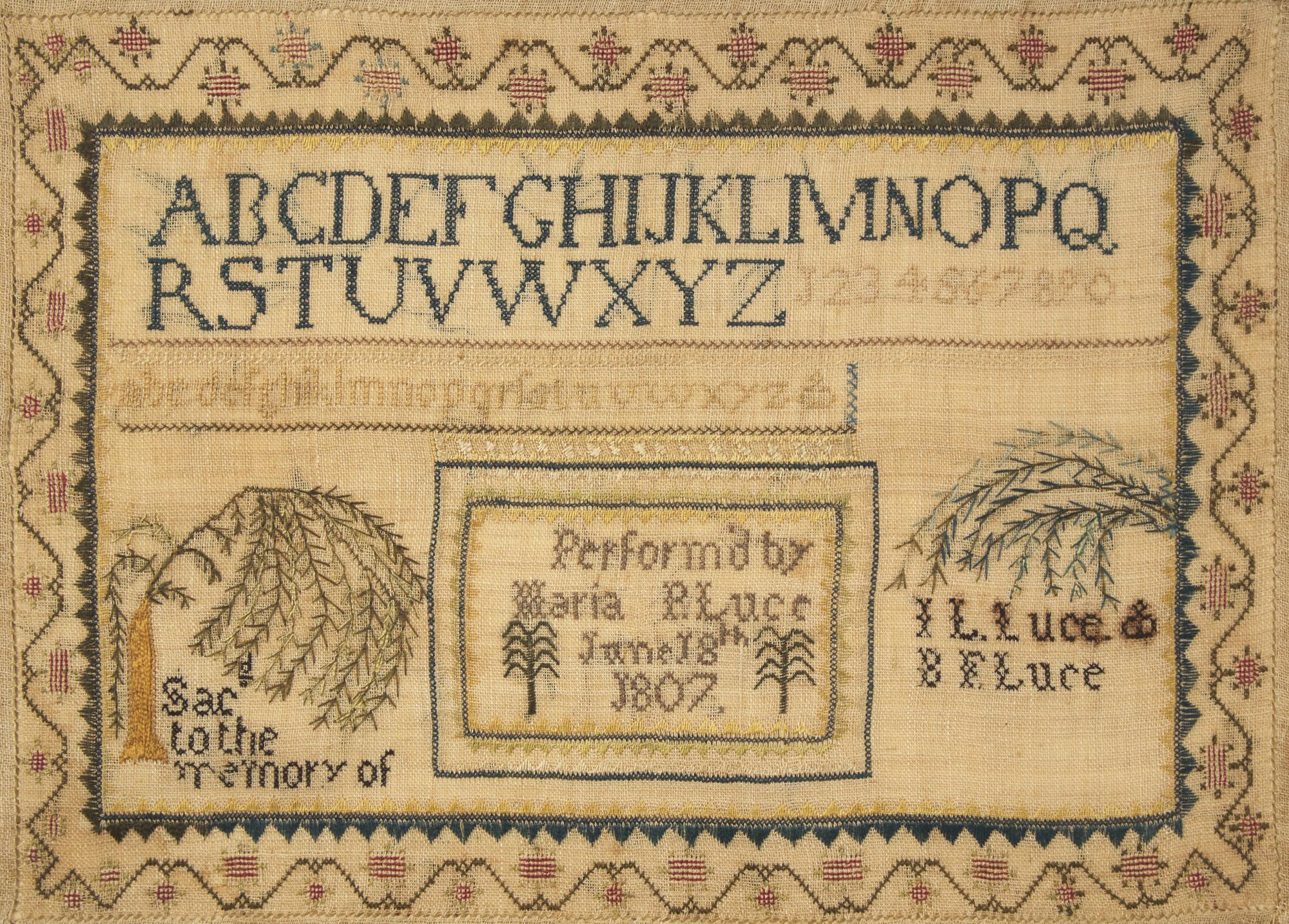 Two Needlework Samplers