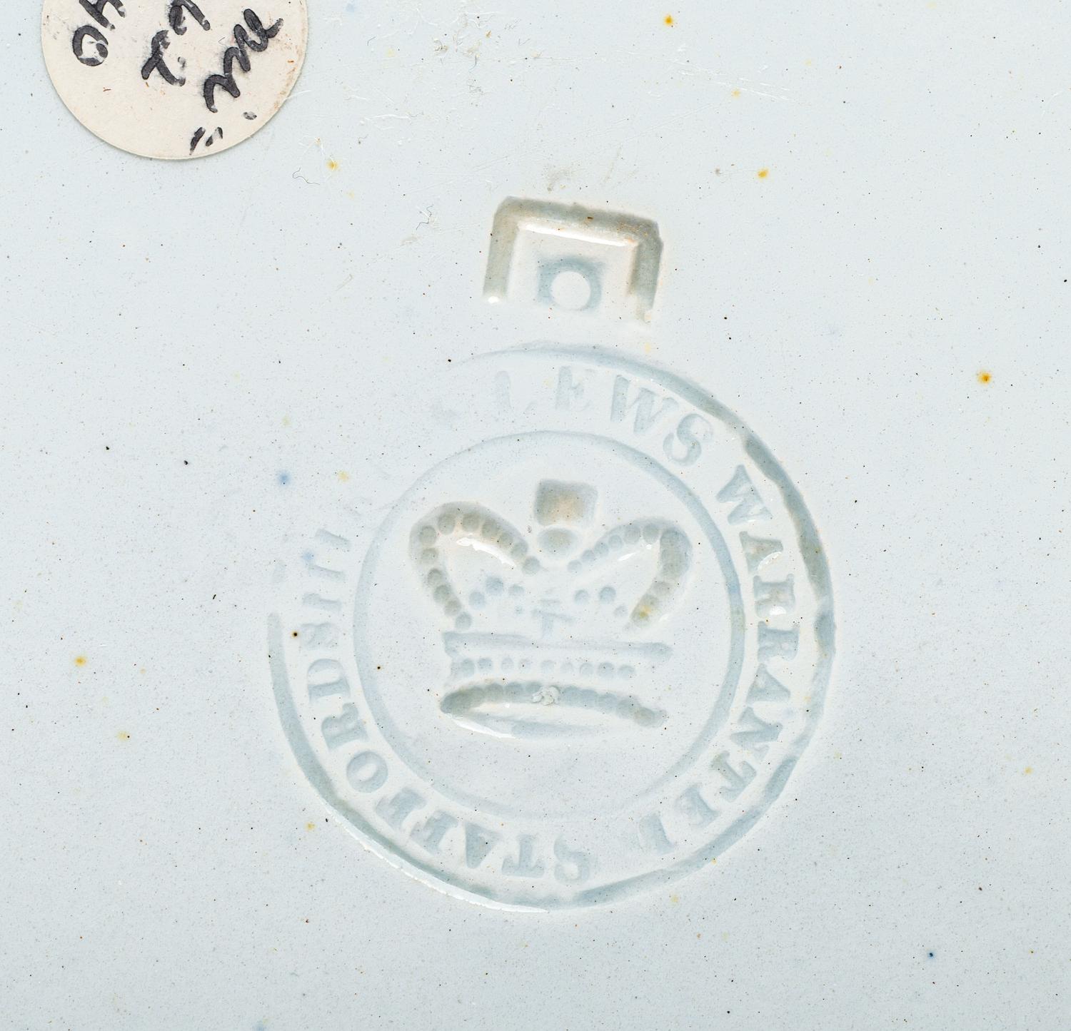 Five Historic Blue Staffordshire Plates