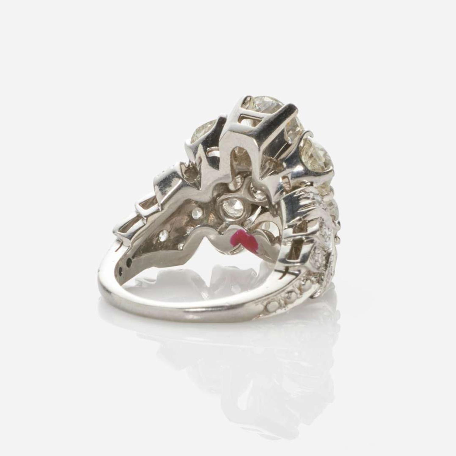 A Platinum and Diamond Ring