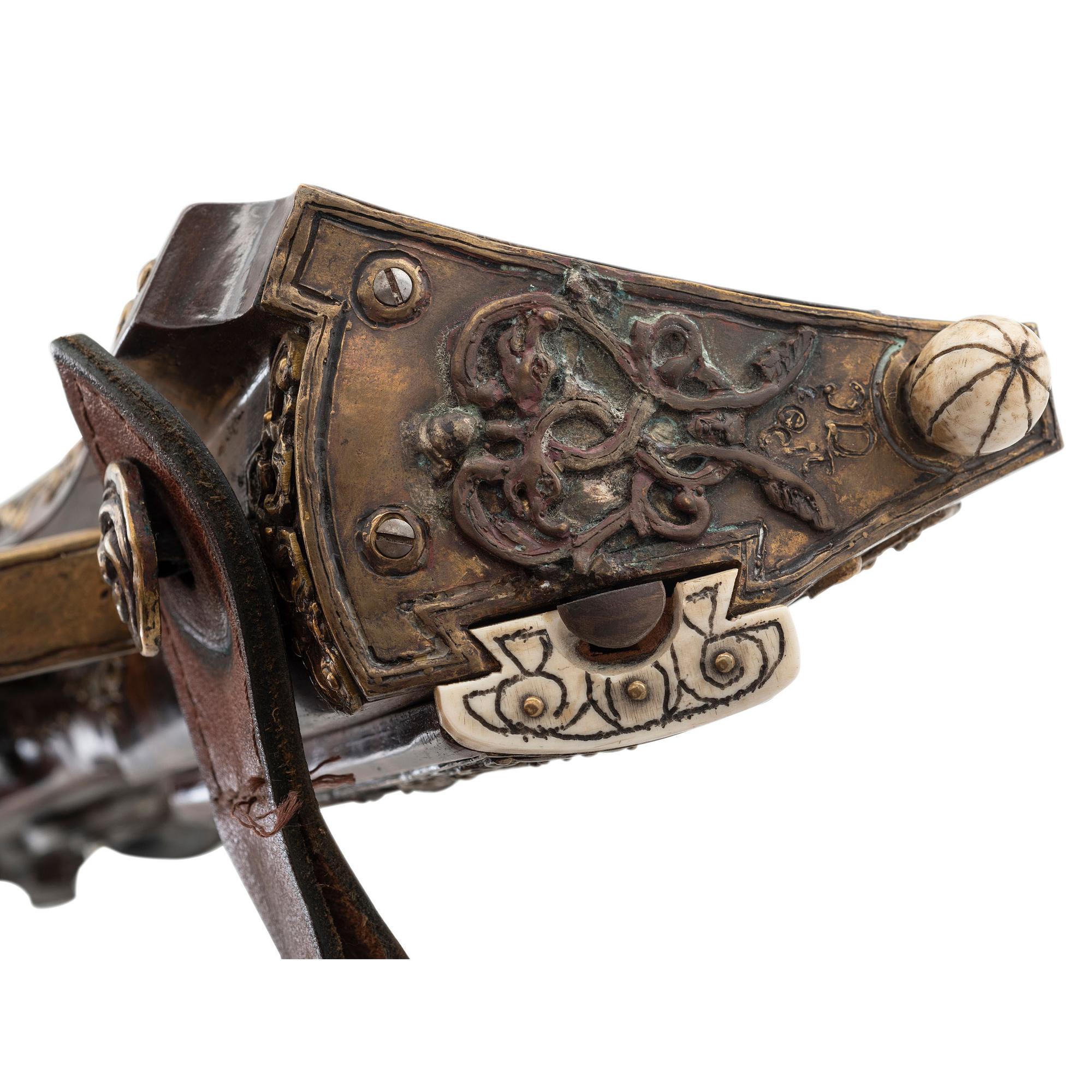 Contemporary Cheekstock Flintlock Rifle in the Style of Schertiger by John B. Derrick (American, b.1936)